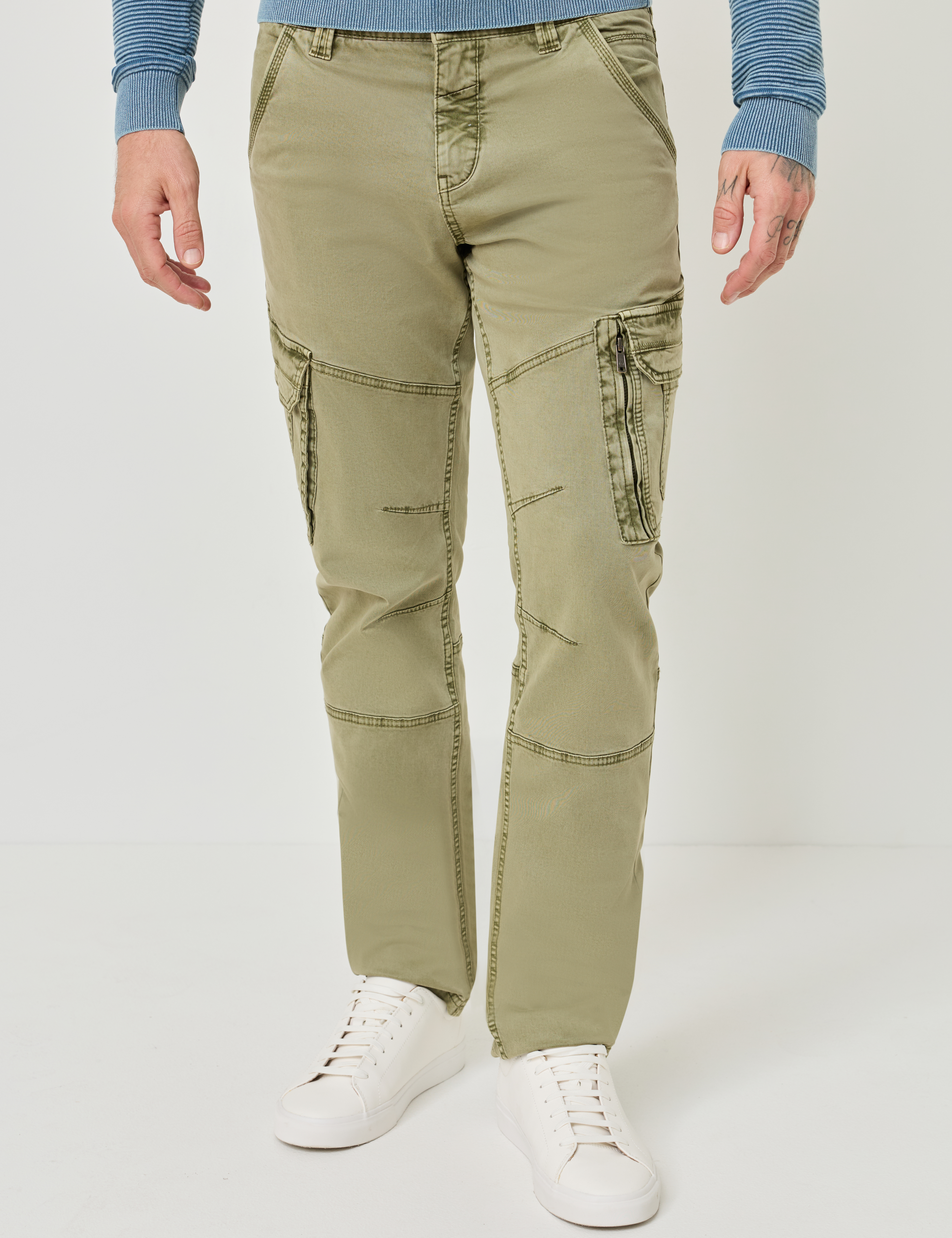 Cargohose aus Baumwoll-Stretch