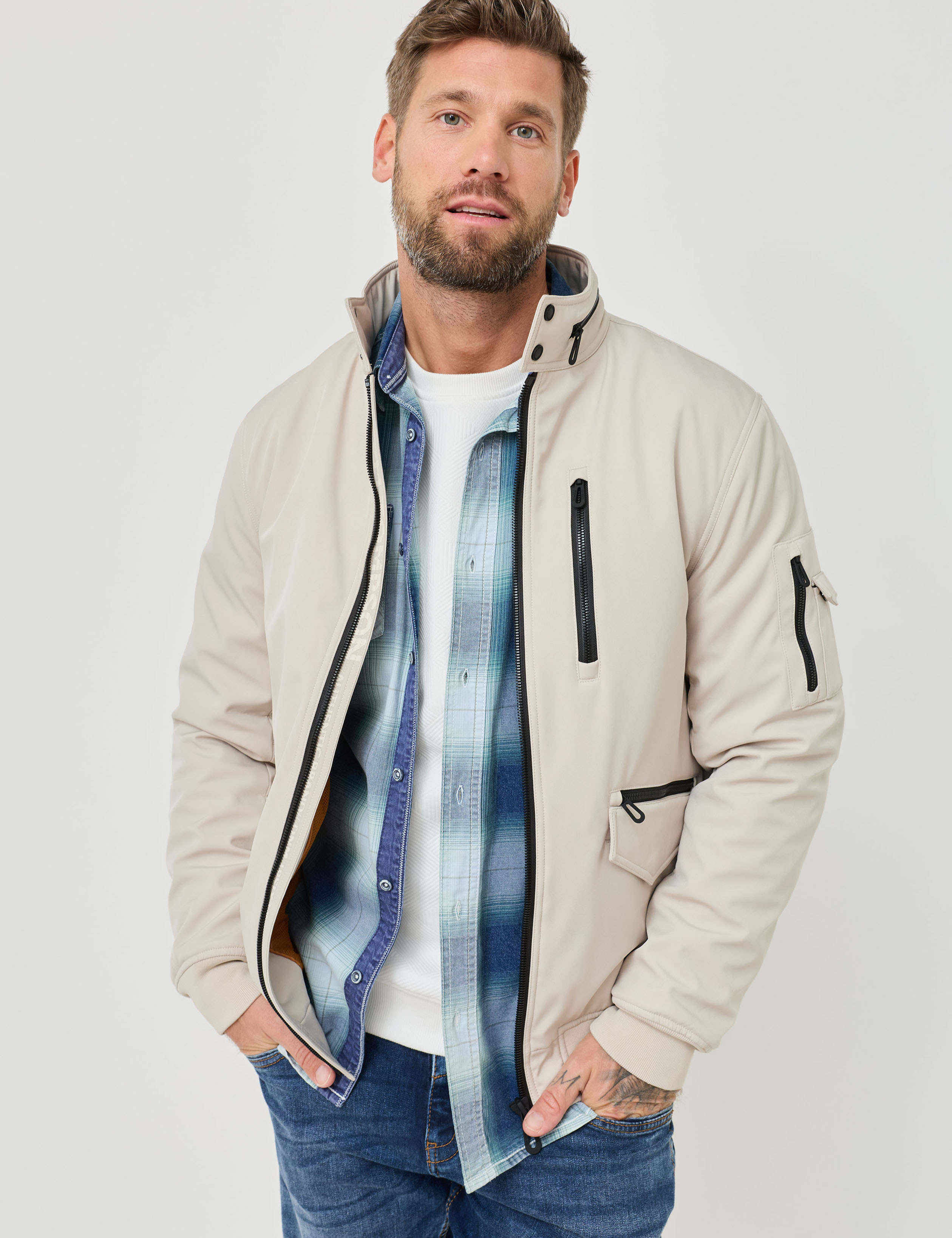 Leichter Softshell-Blouson