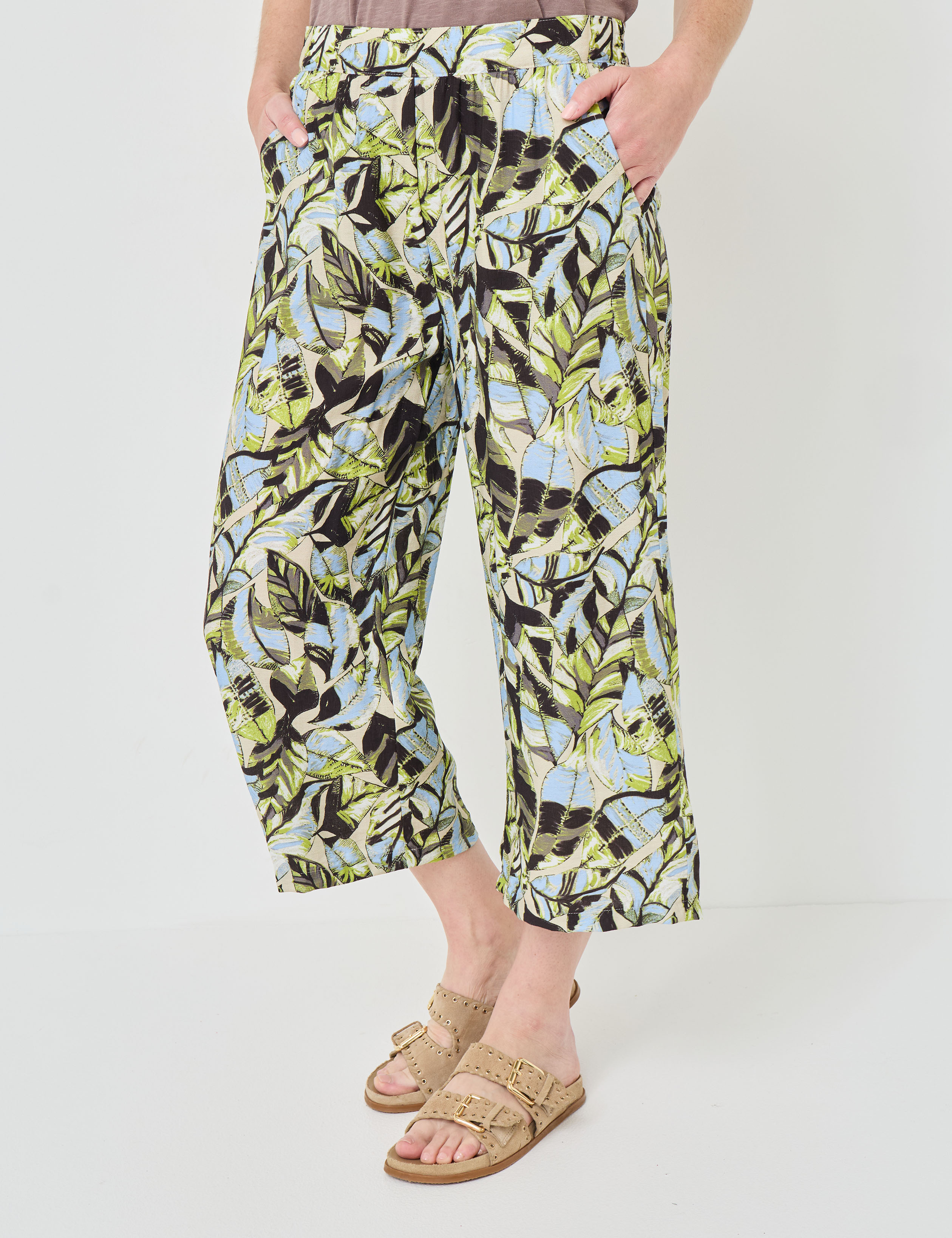 Modische Culotte mit Tropic-Print