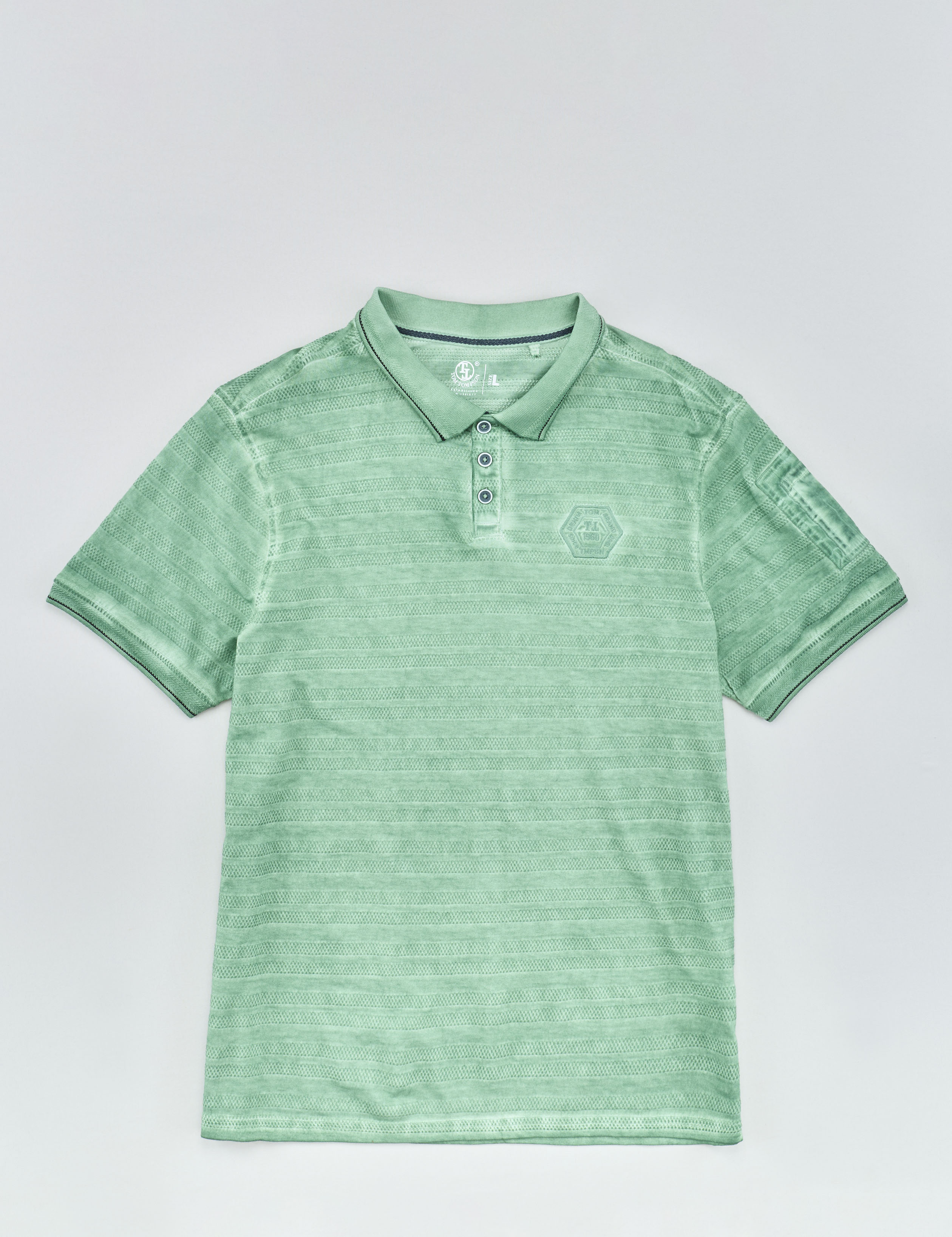 Modisches Poloshirt mit Streifen