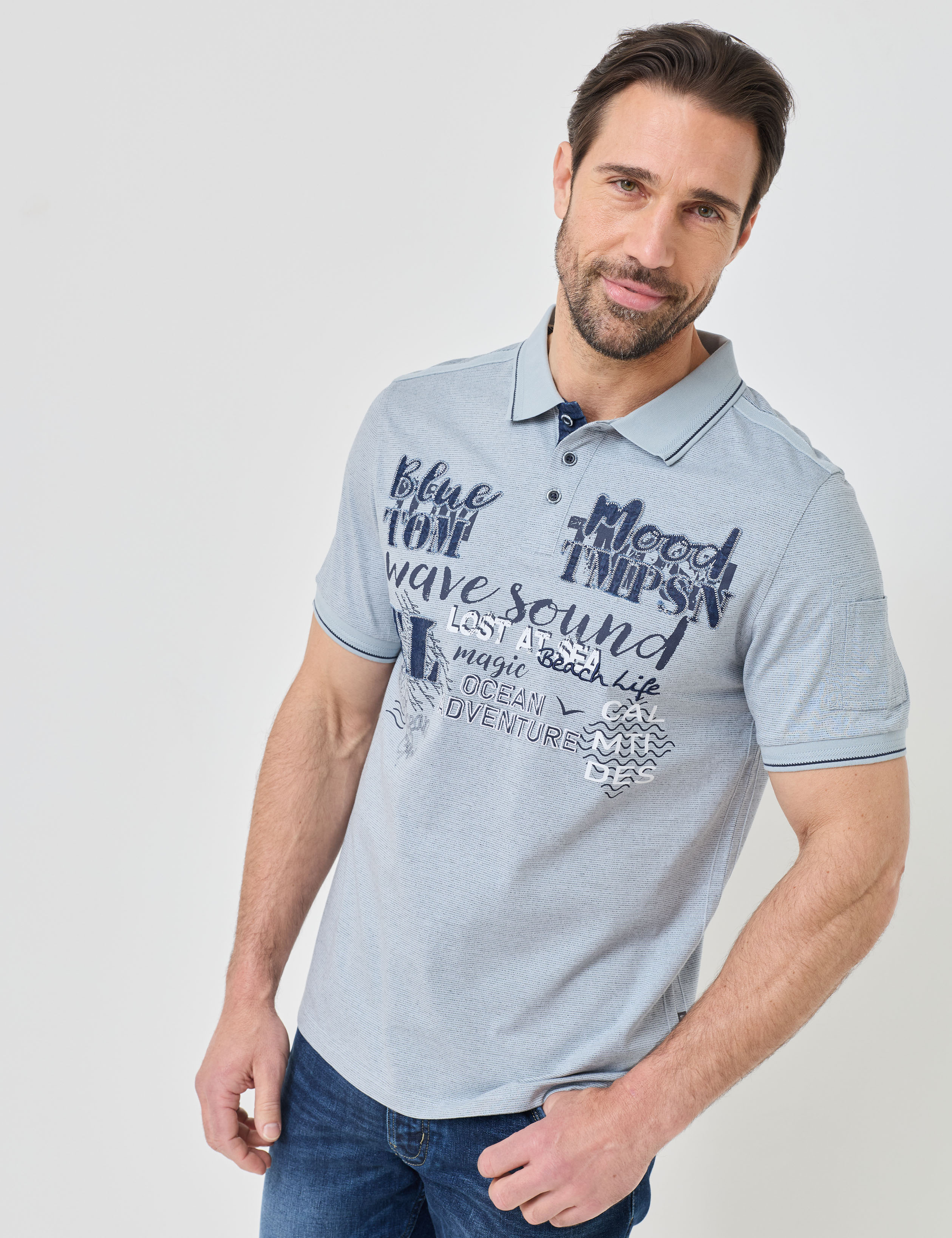 Poloshirt mit sportiven Details
