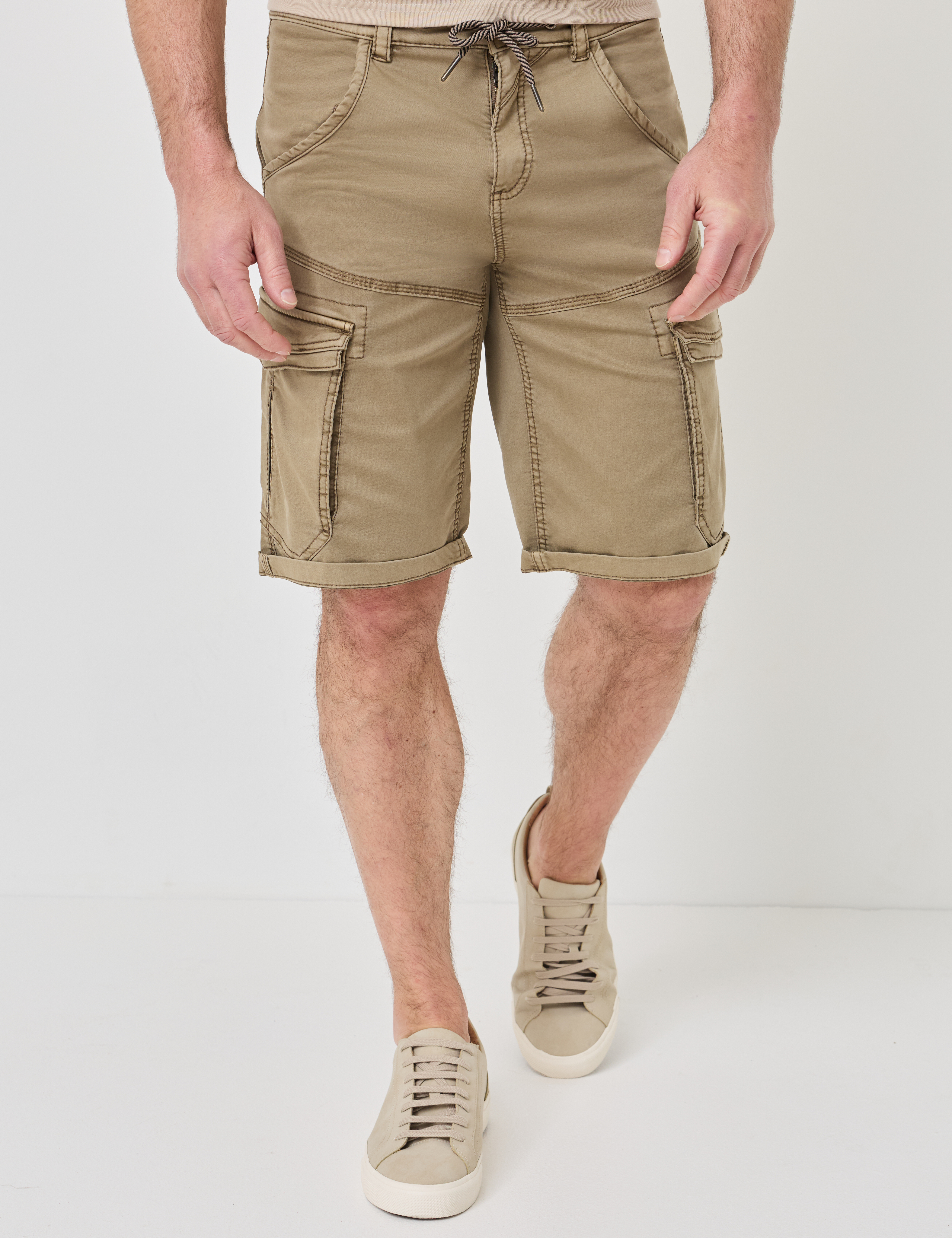 Cargo-Bermuda, Baumwoll-Stretch