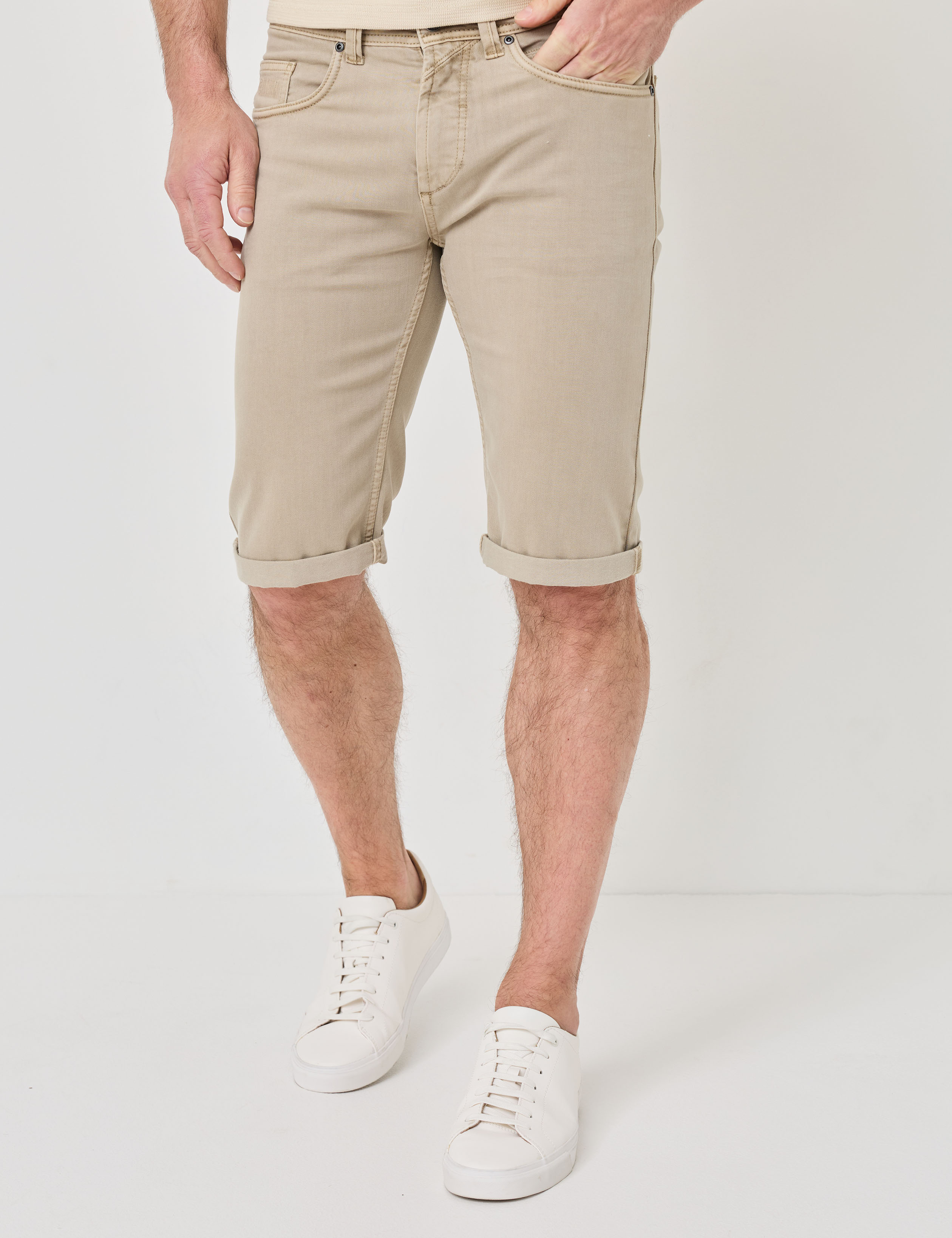 Jeans-Shorts aus Baumwoll-Stretch