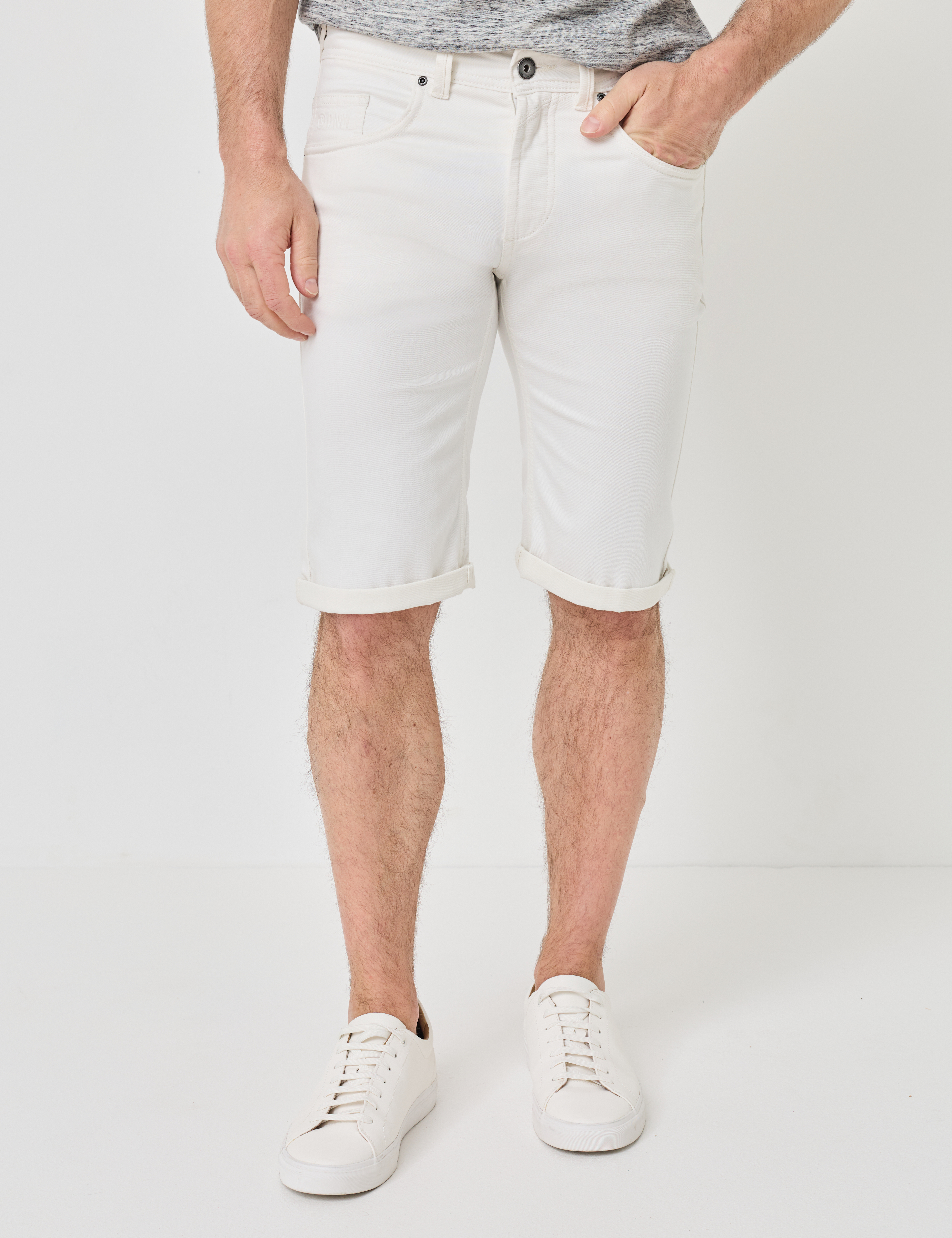 Jeans-Shorts aus Baumwoll-Stretch