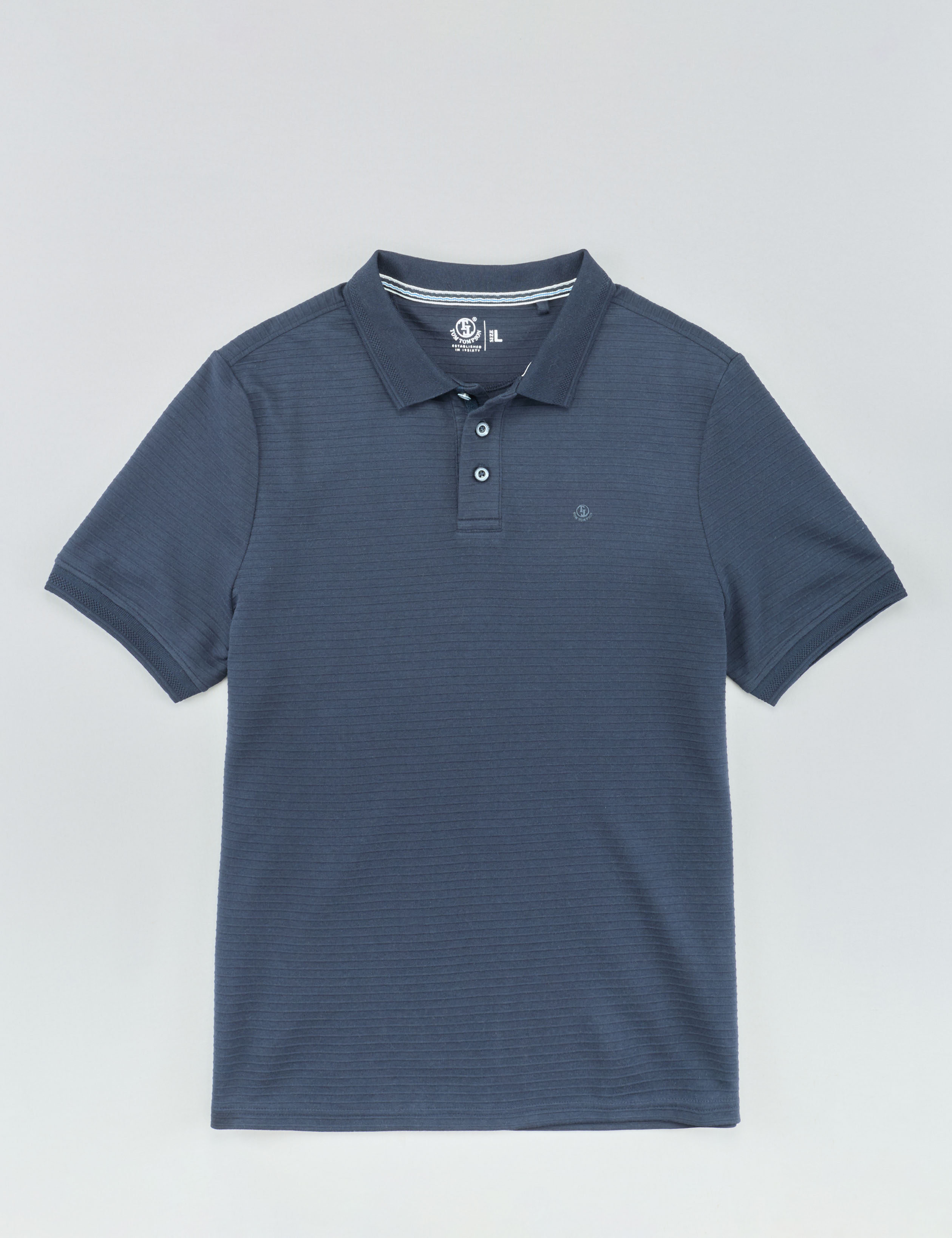Poloshirt mit Streifen-Struktur