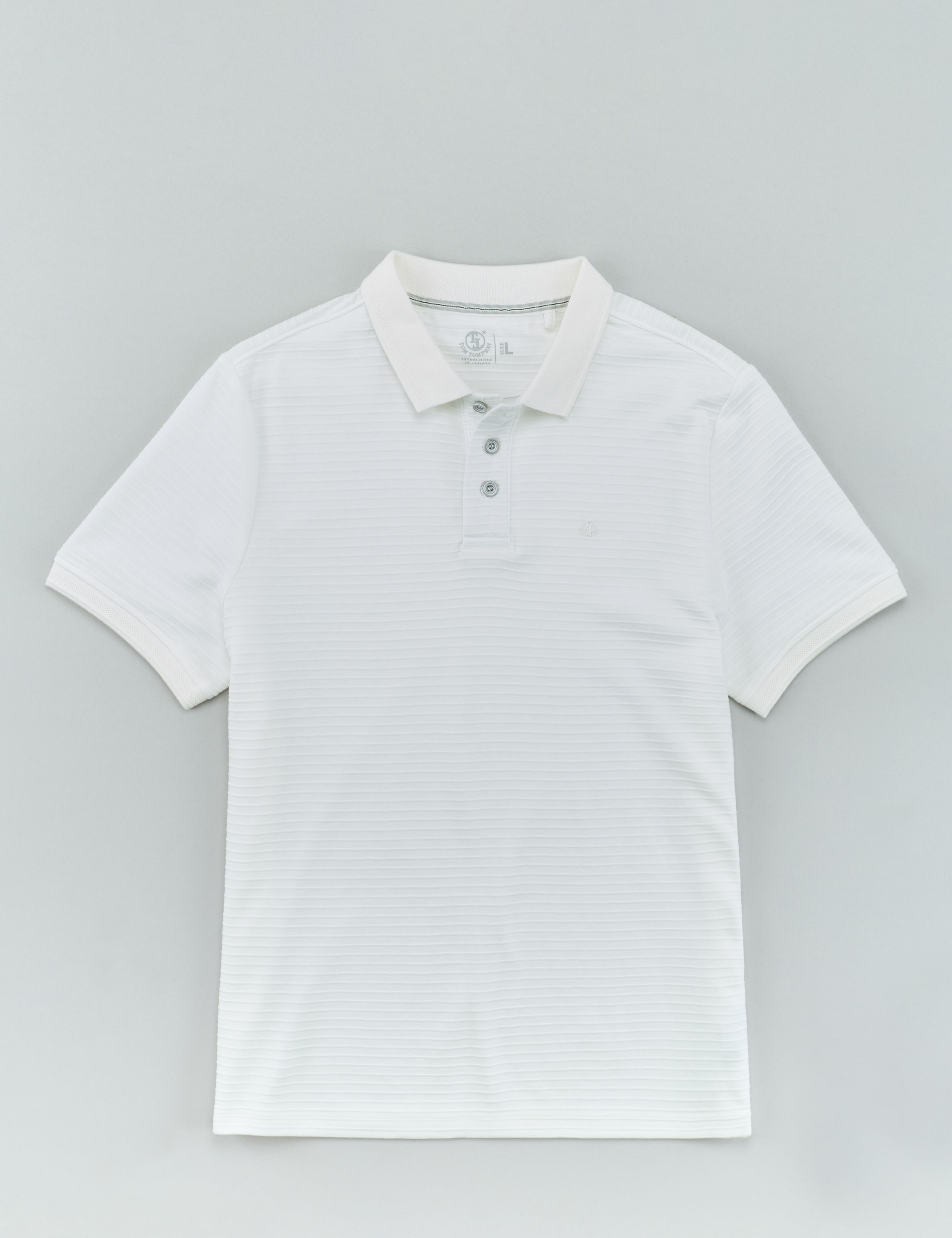 Poloshirt mit Streifen-Struktur