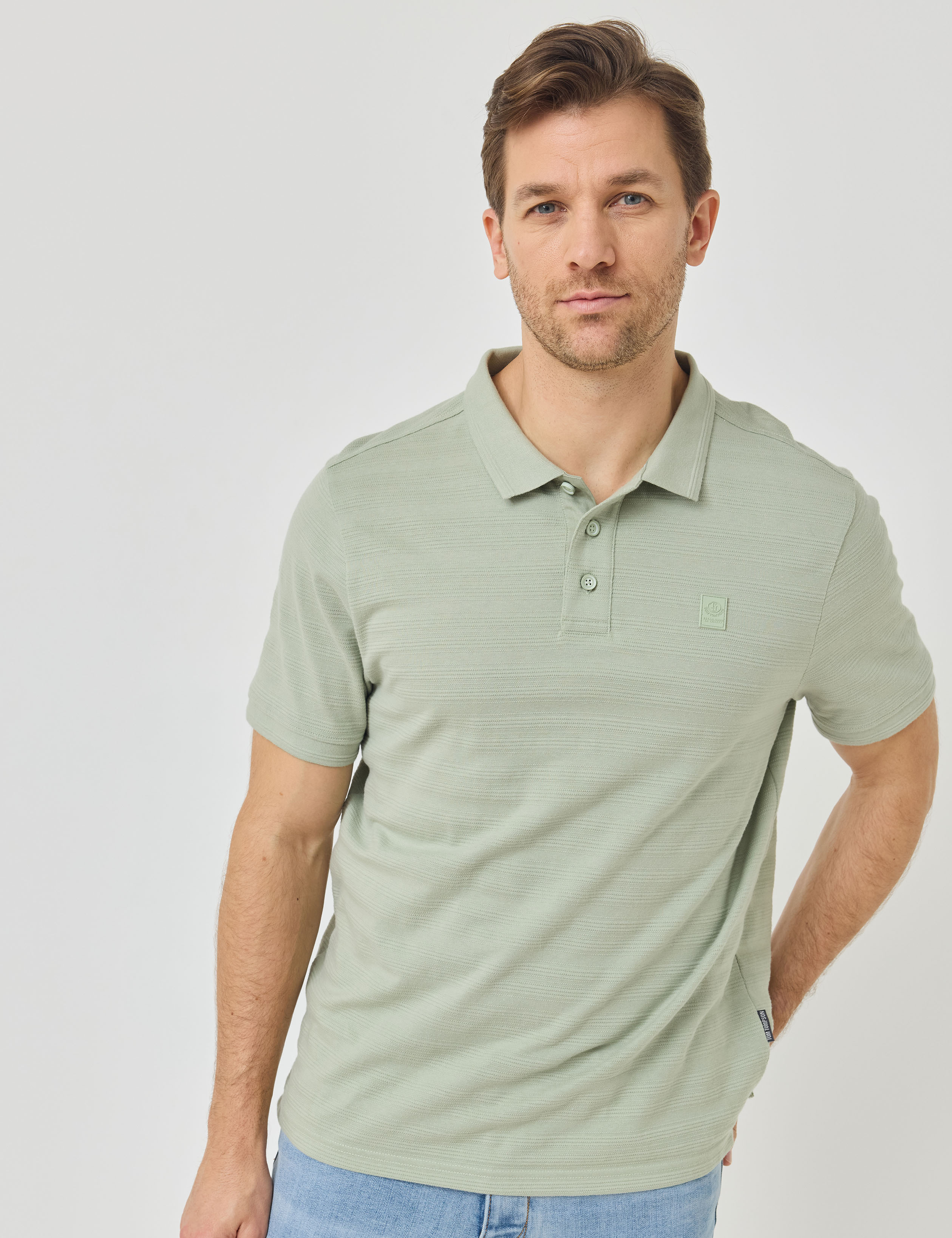 Bequemes Poloshirt m. Streifen