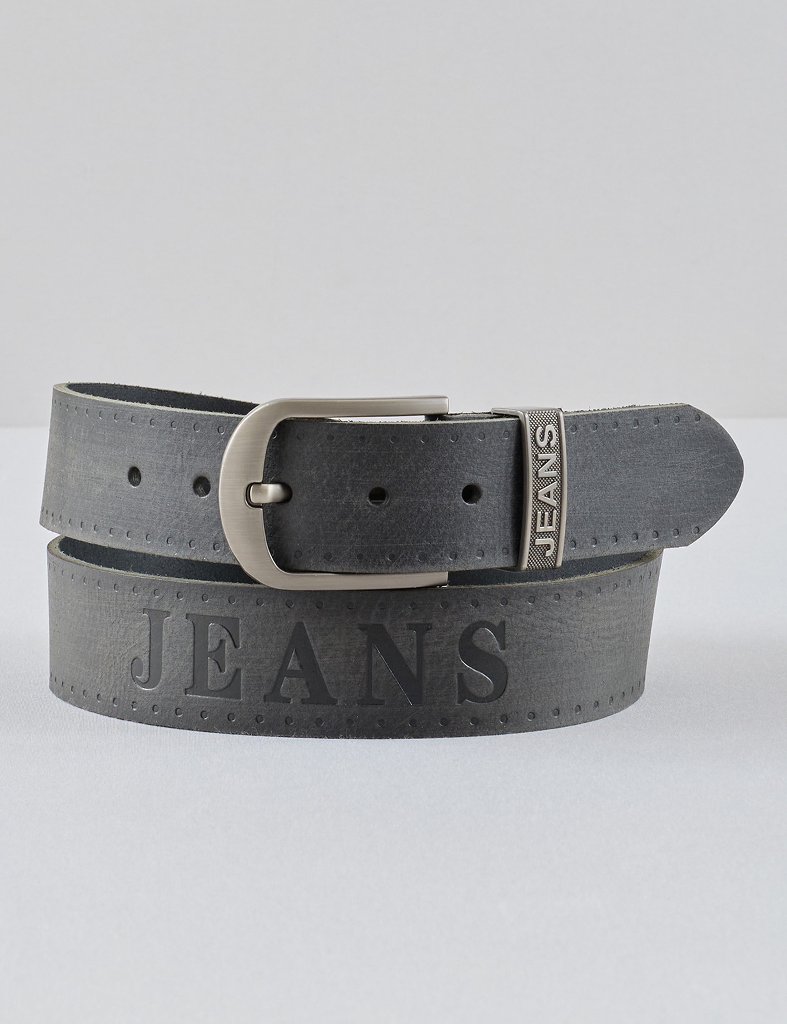 Echtleder-Gürtel mit Jeans-Logo