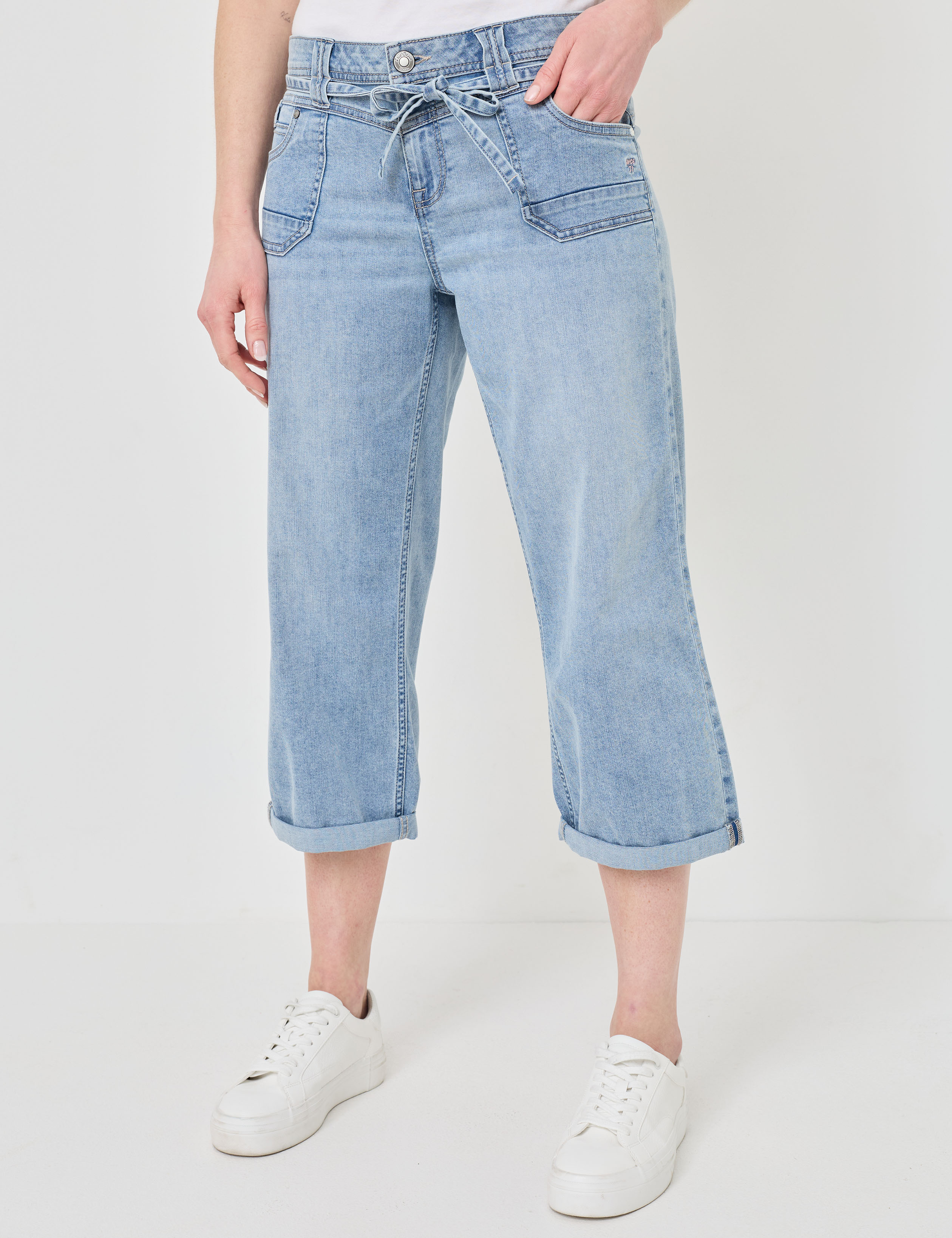 Bequeme 7/8 Jeans m. Stickerei