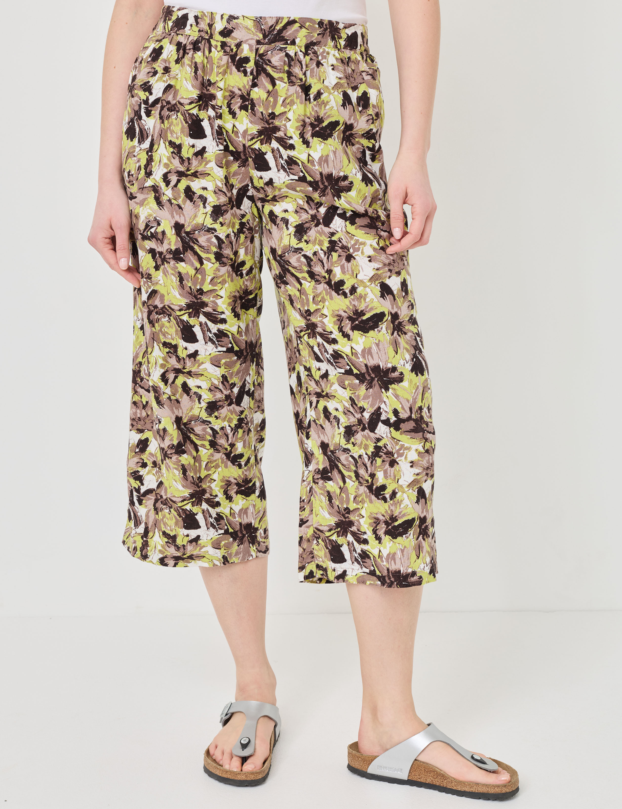 Leichte Culotte aus Leinen-Viskose