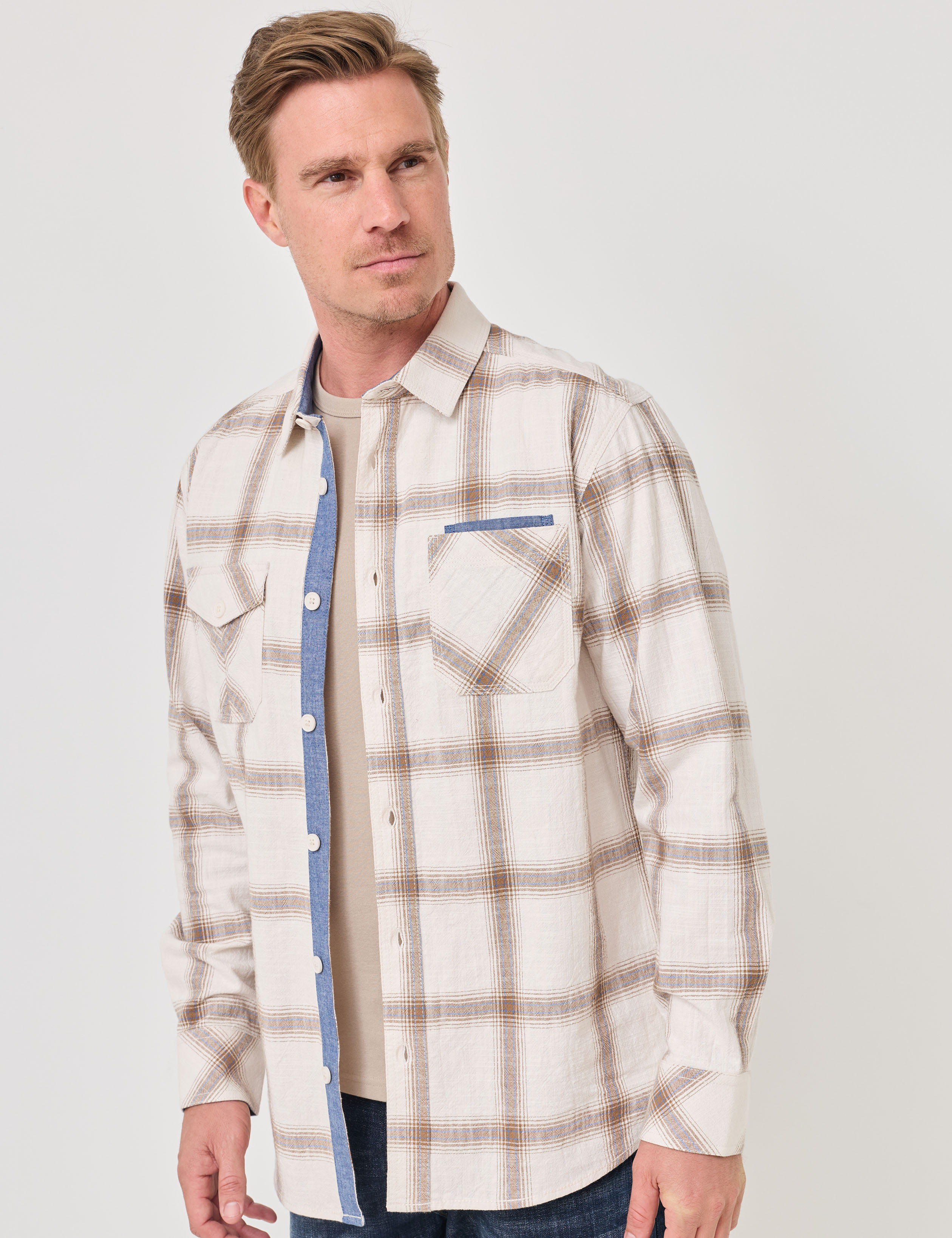 Lässiges Overshirt mit Karomuster