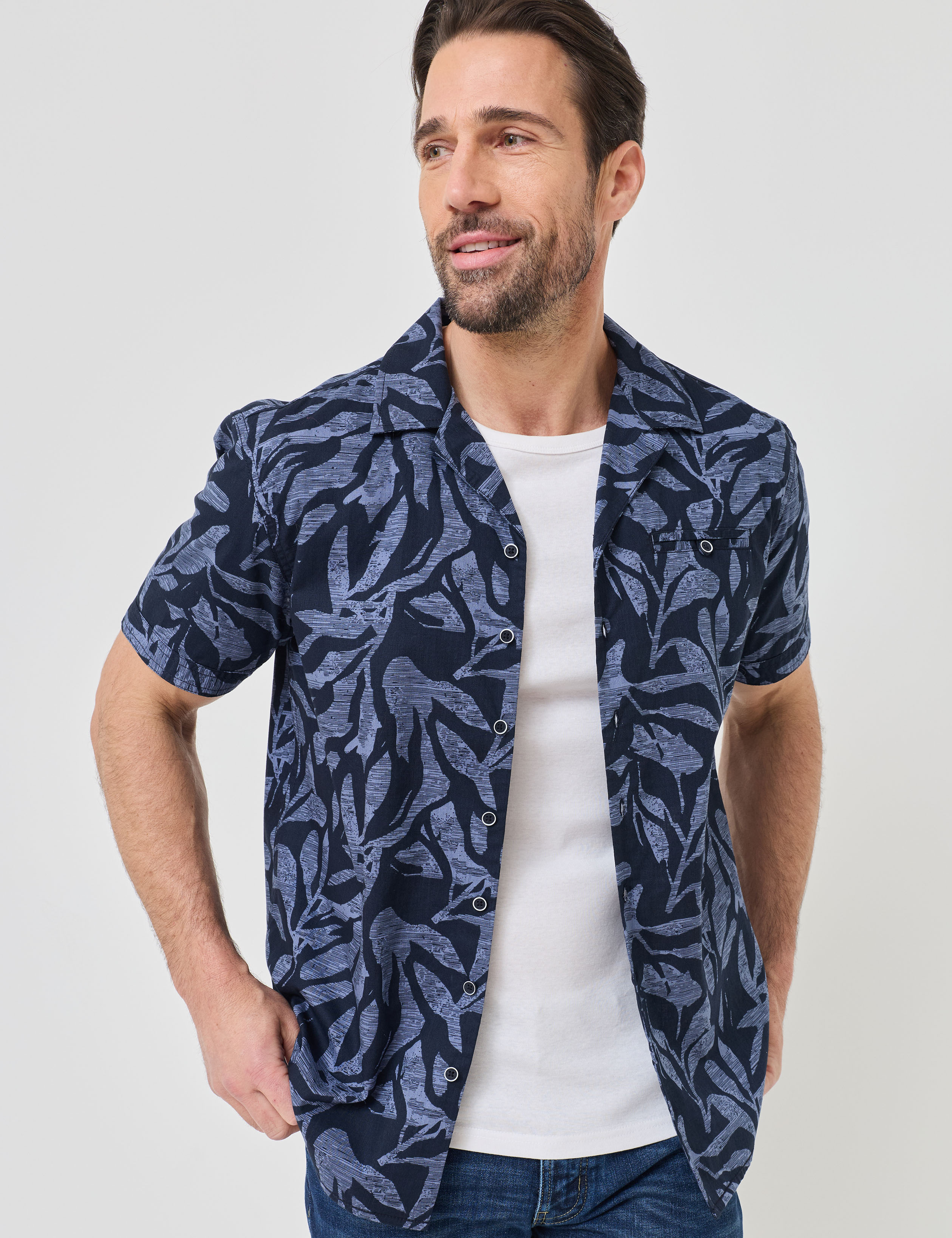 Luftiges Sommerhemd mit Druck