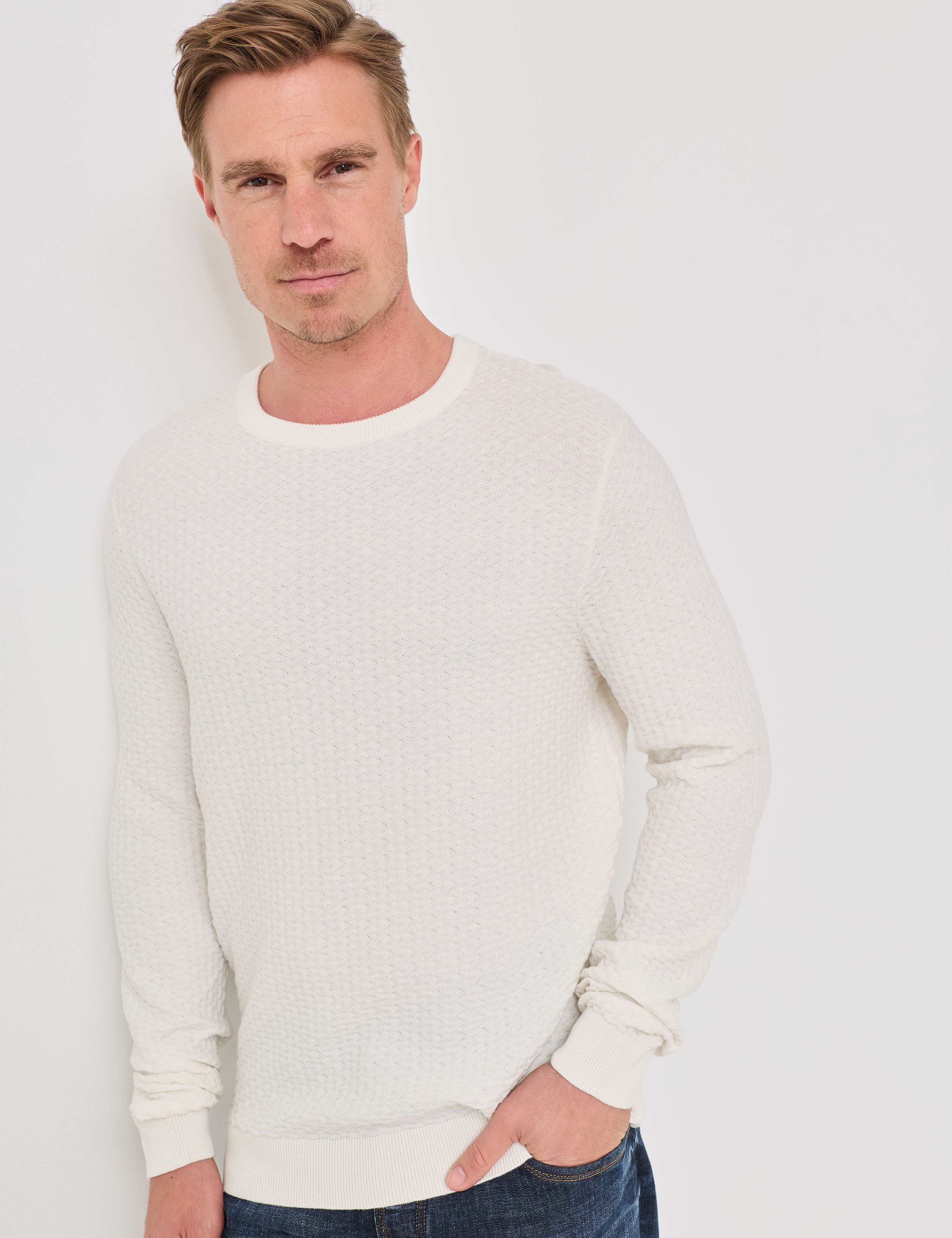 Leichter Pullover, Struktur-Strick