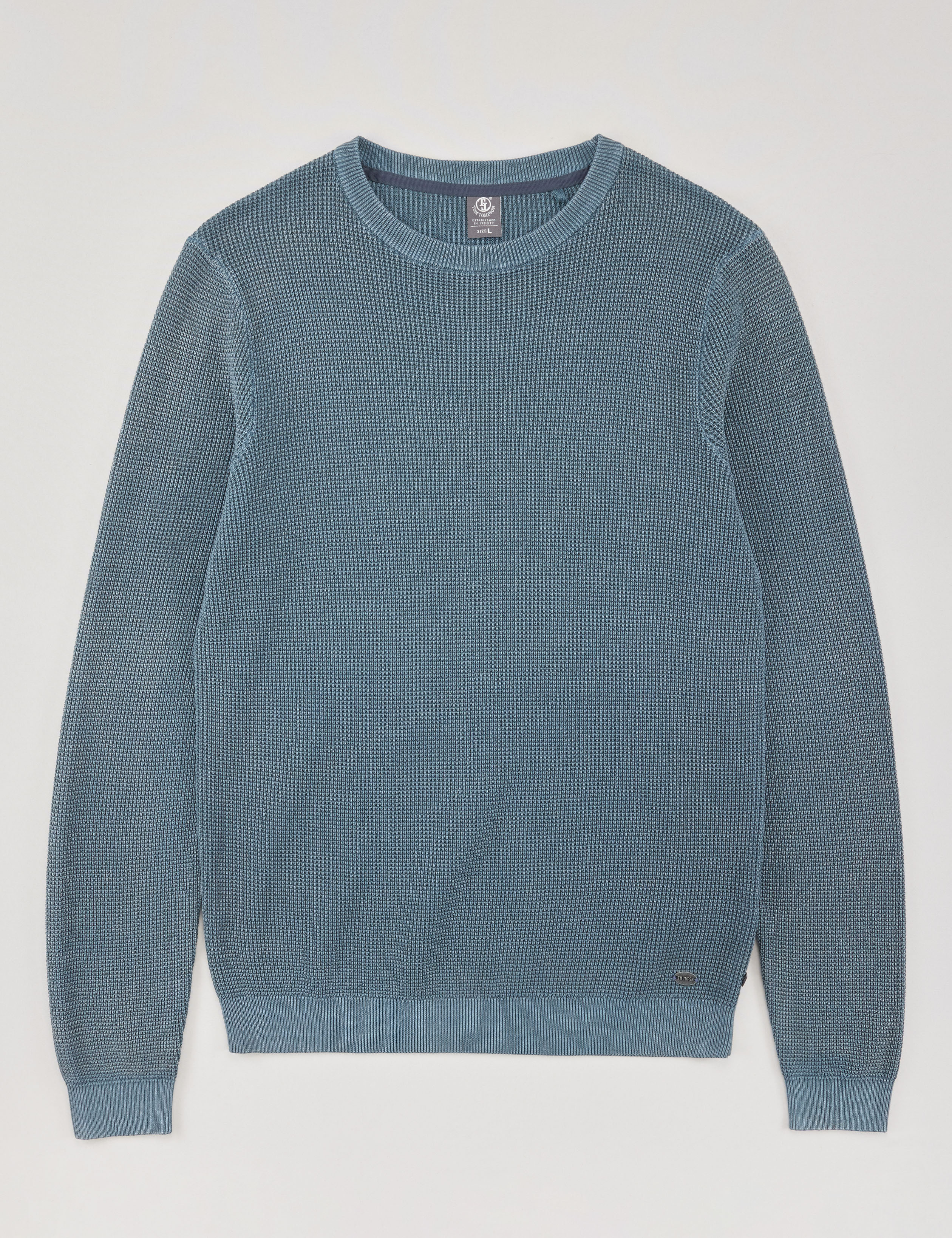 Casual Pullover mit Waffel-Optik