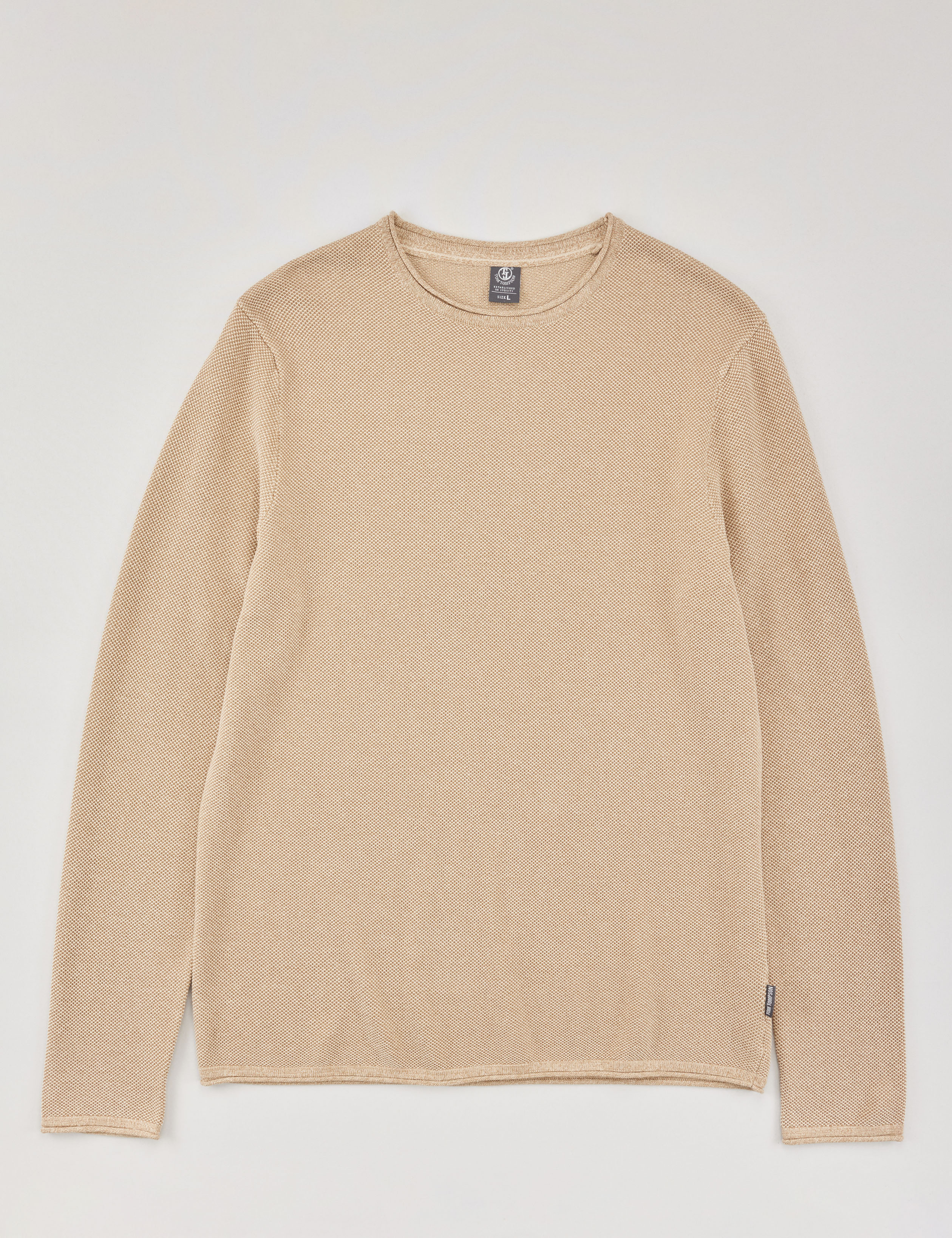 Basic-Pullover mit Struktur-Muster
