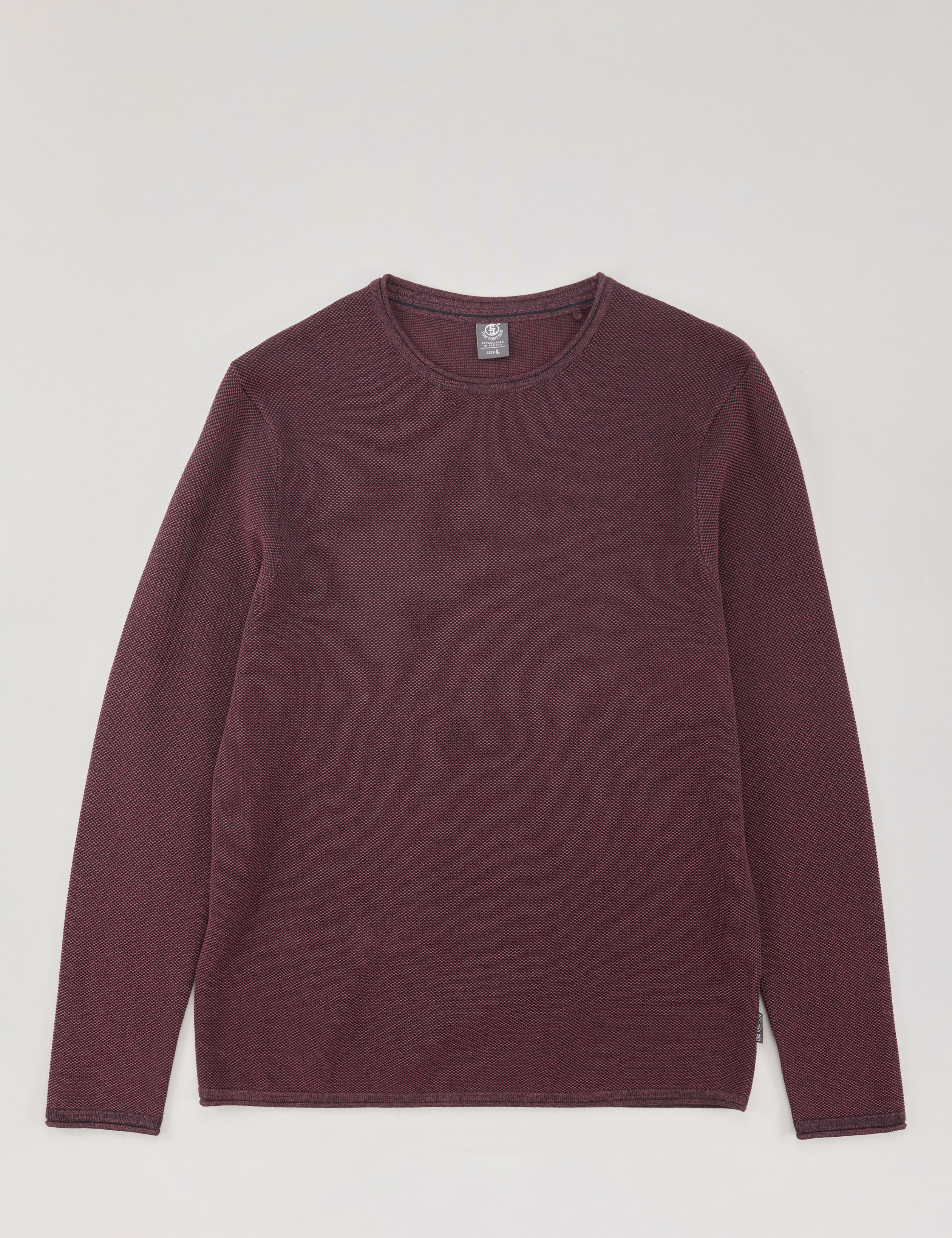 Basic-Pullover mit Struktur-Muster