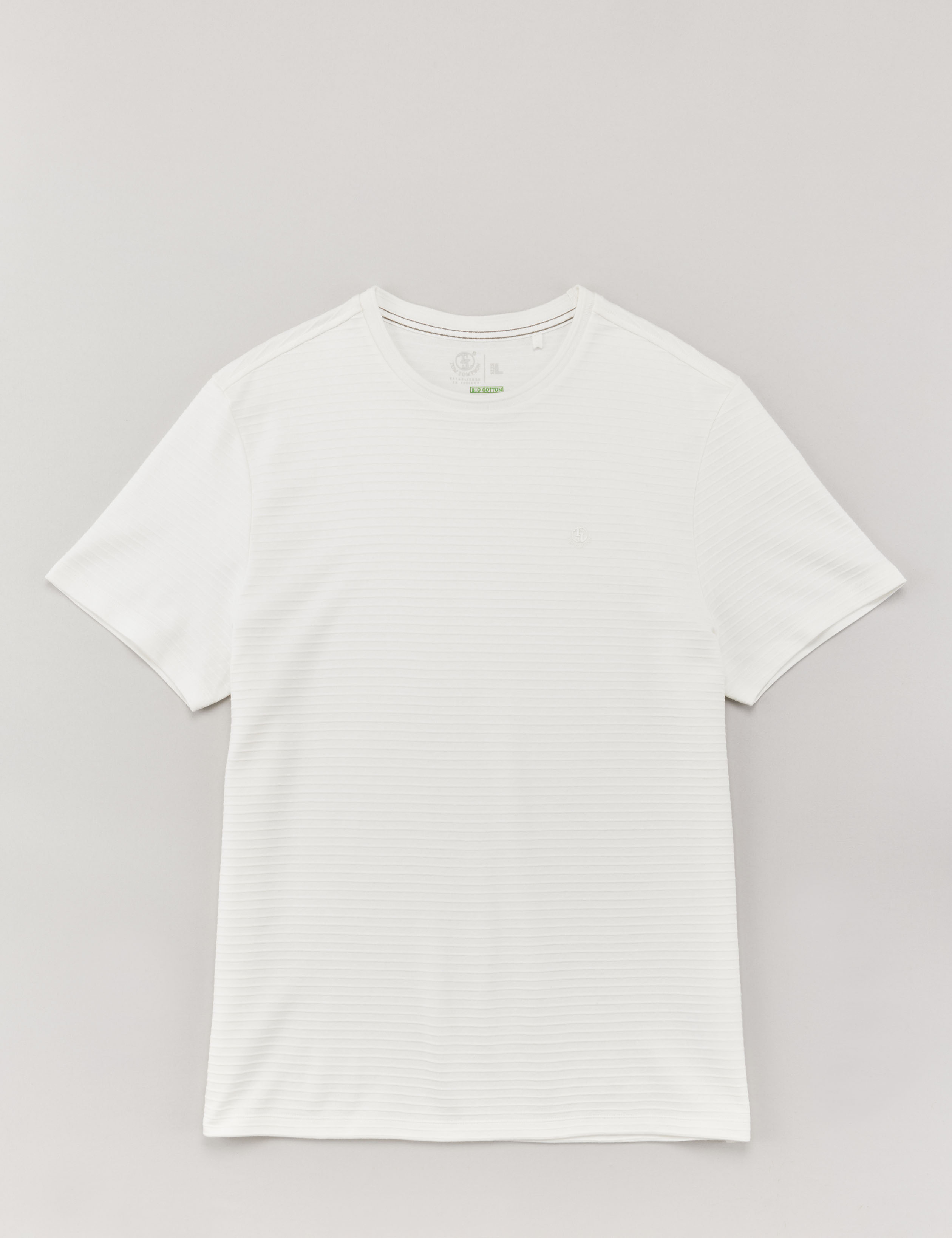 T-Shirt mit Streifenstruktur