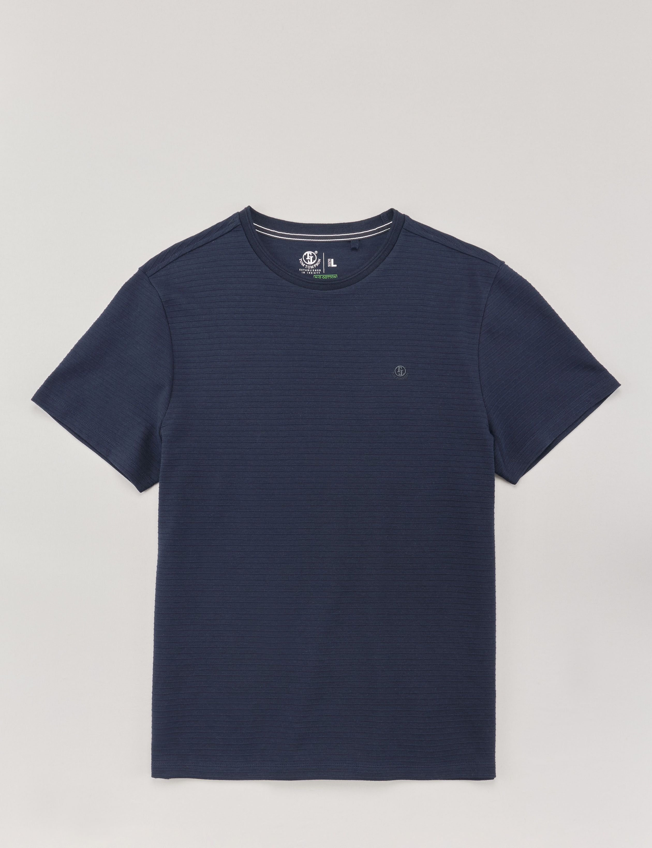 T-Shirt mit Streifenstruktur