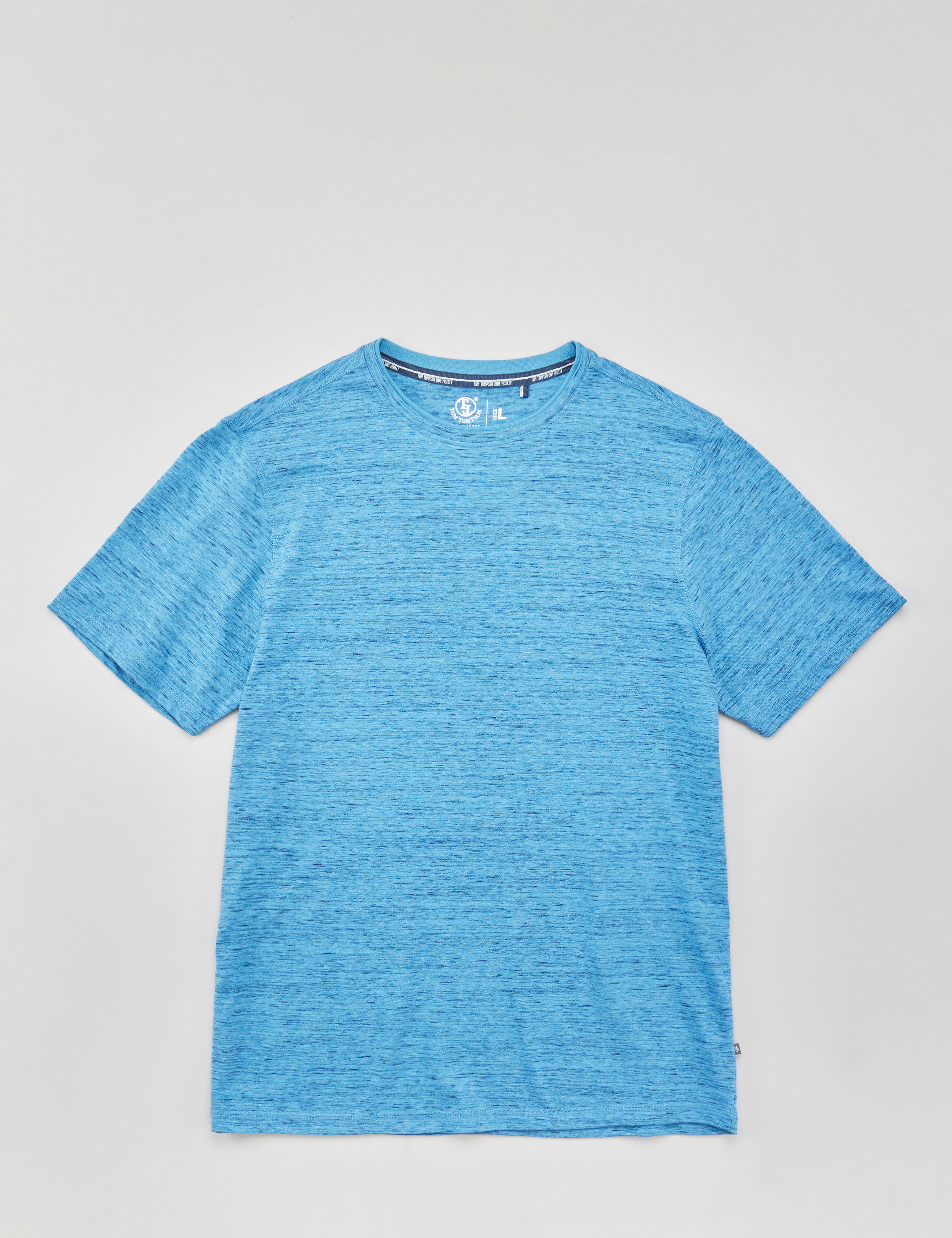 Basic T-Shirt im Melange-Look