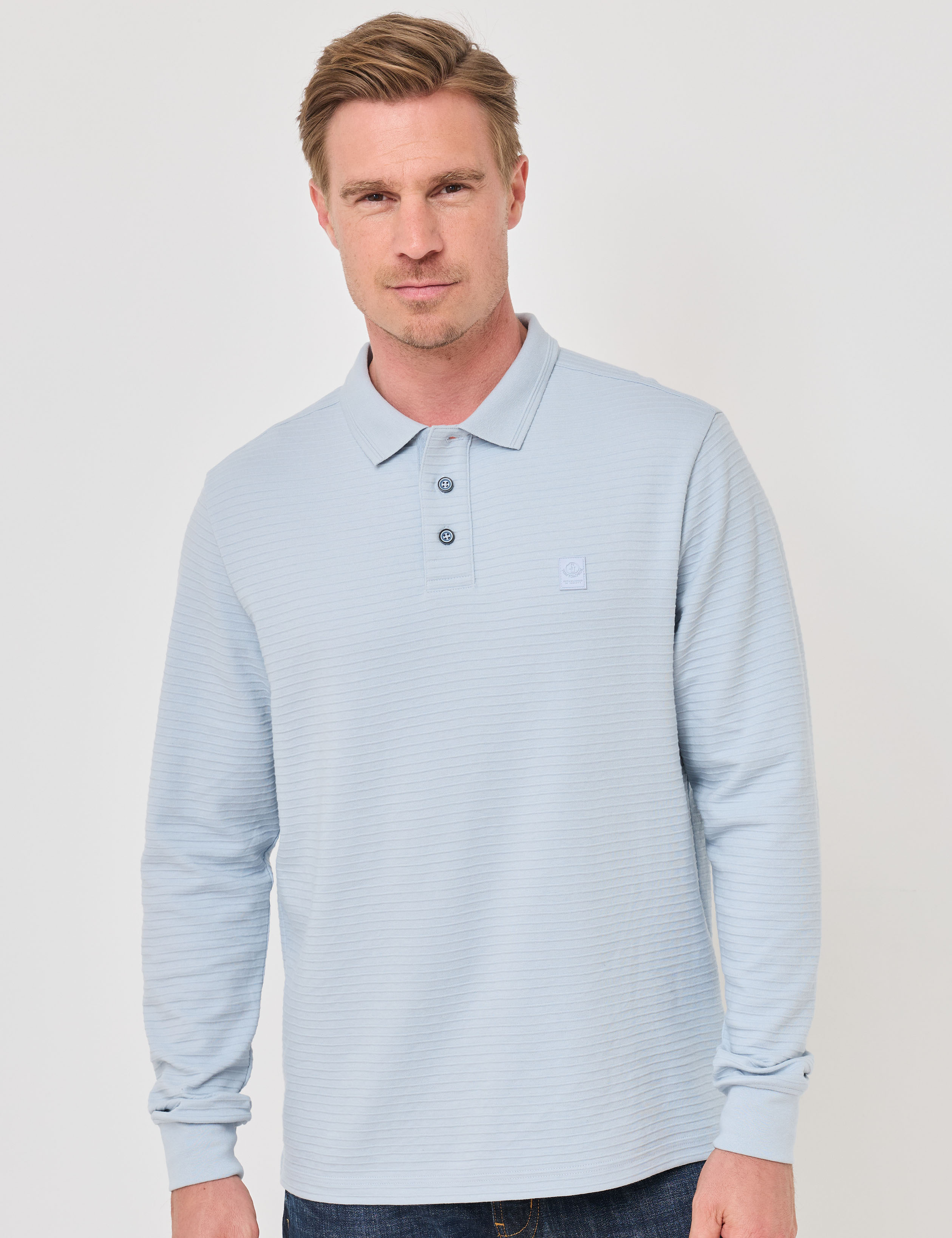 Kombistarkes Poloshirt m. Struktur