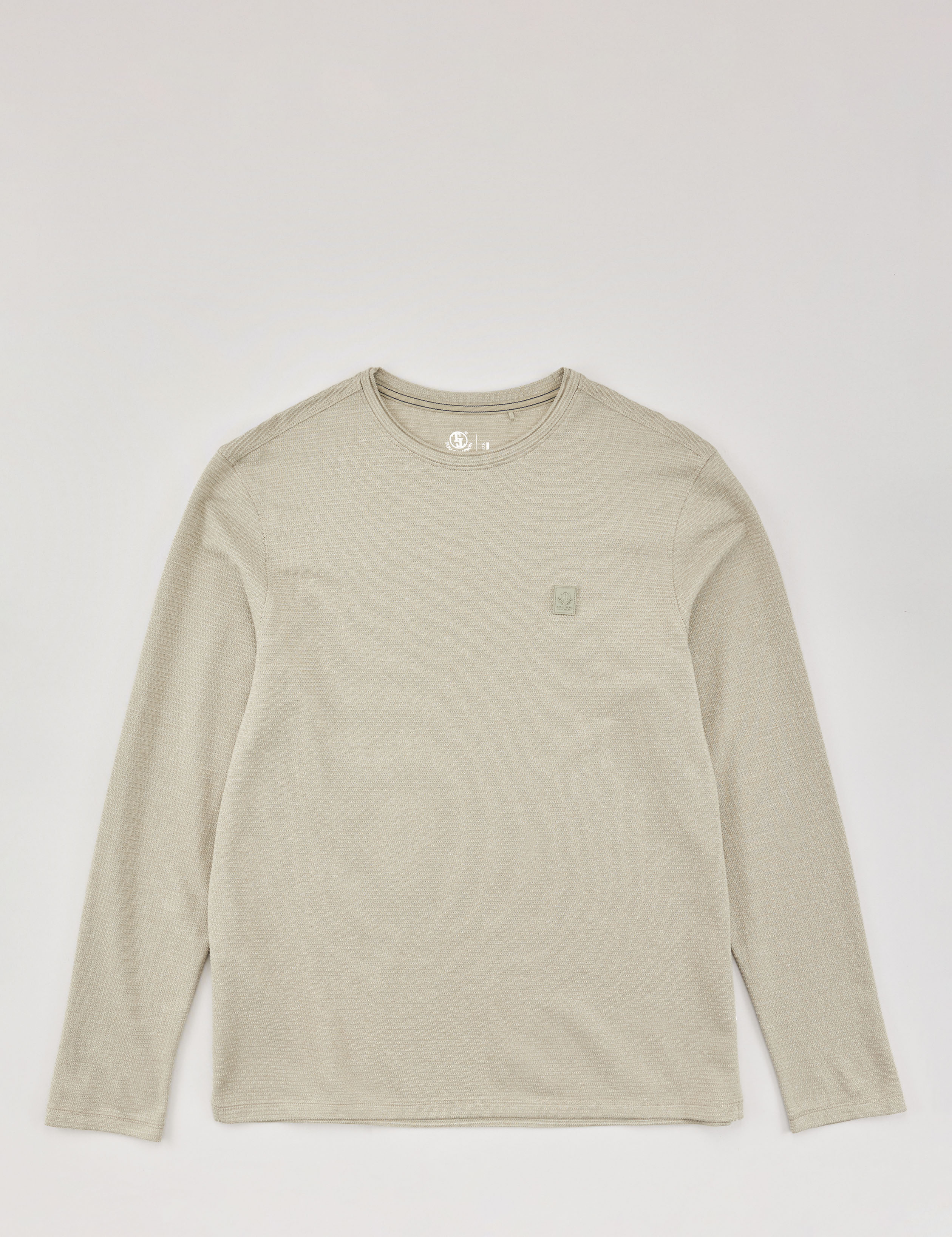 Longsleeve, melierte Struktur-Optik