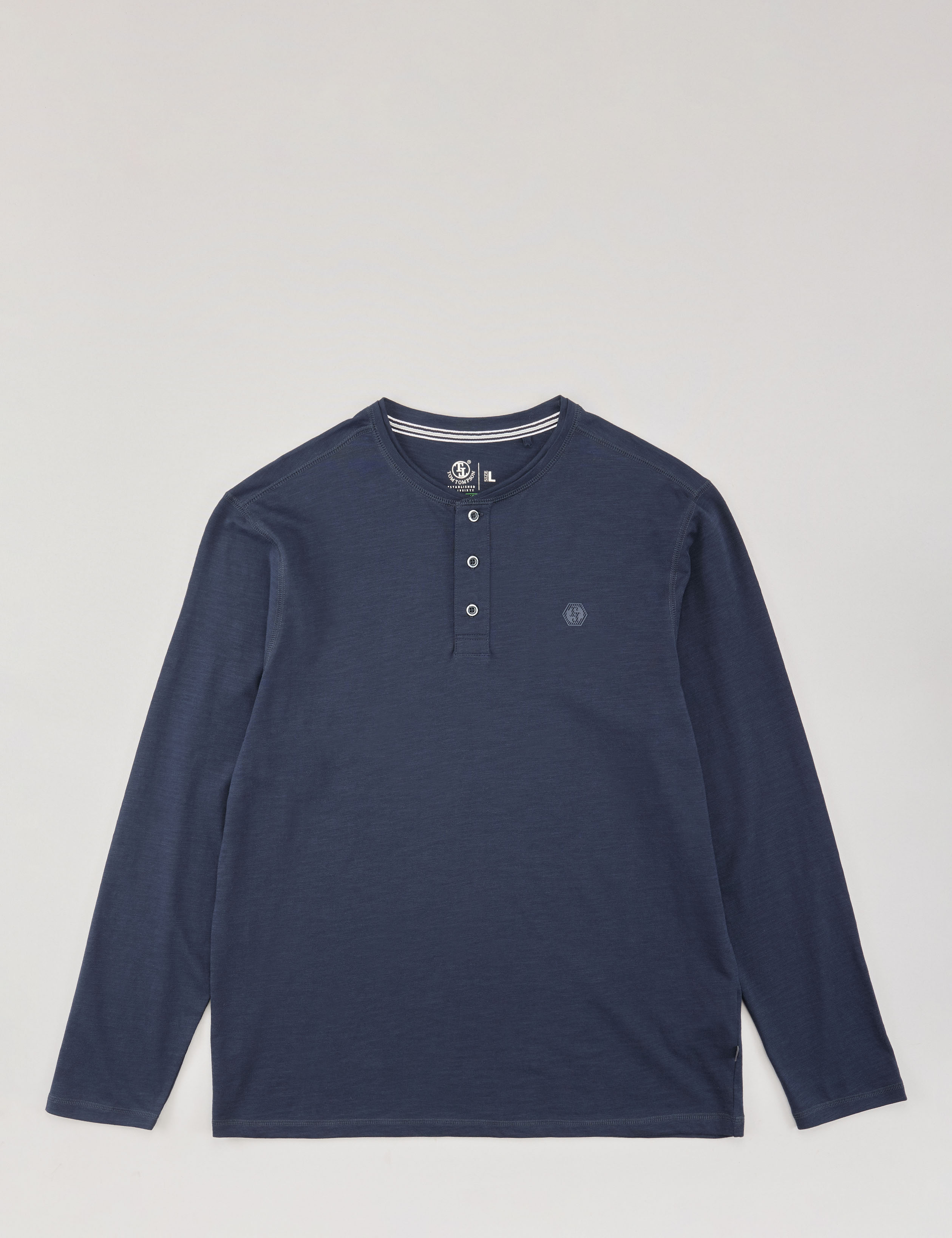 Henley Shirt aus Flammgarn