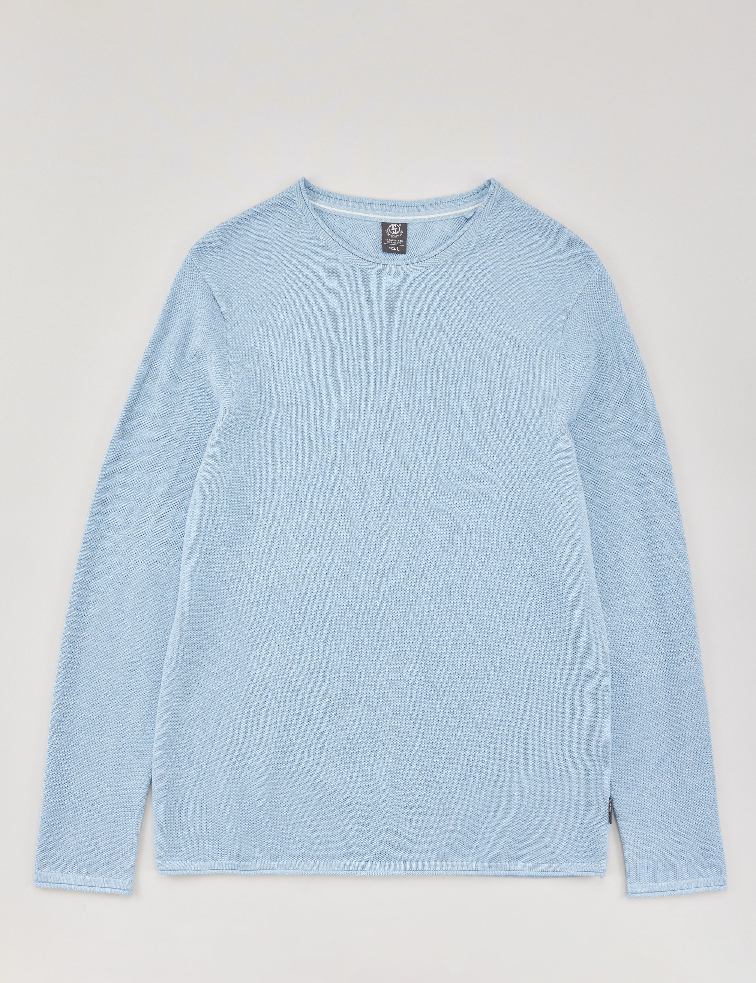 Basic-Pullover mit Struktur-Muster