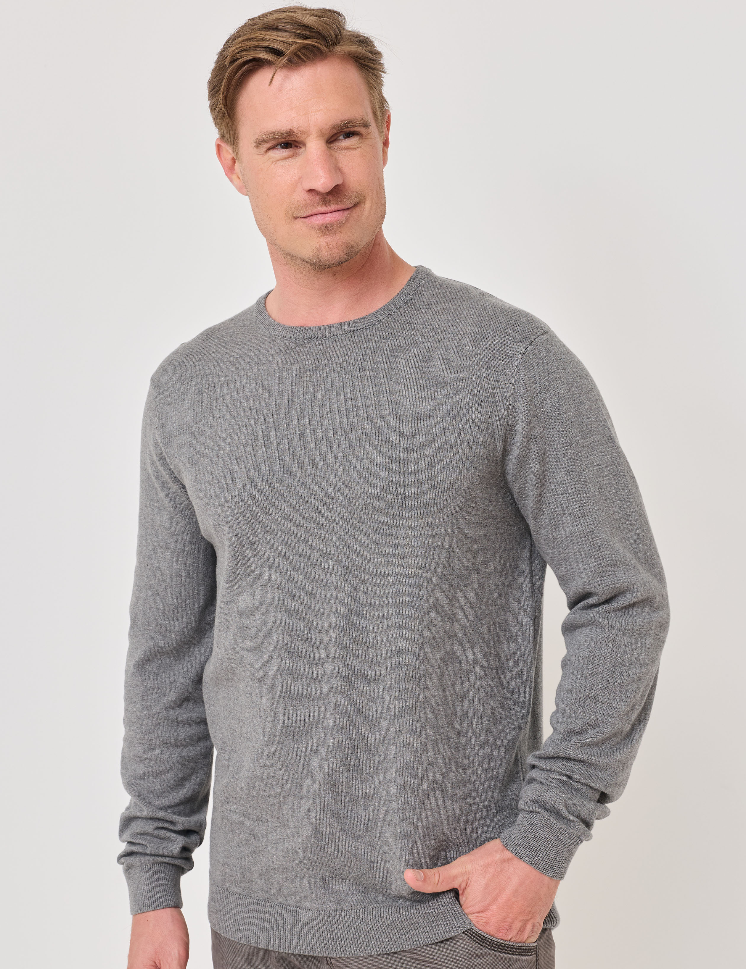 Basic Pullover aus Baumwolle