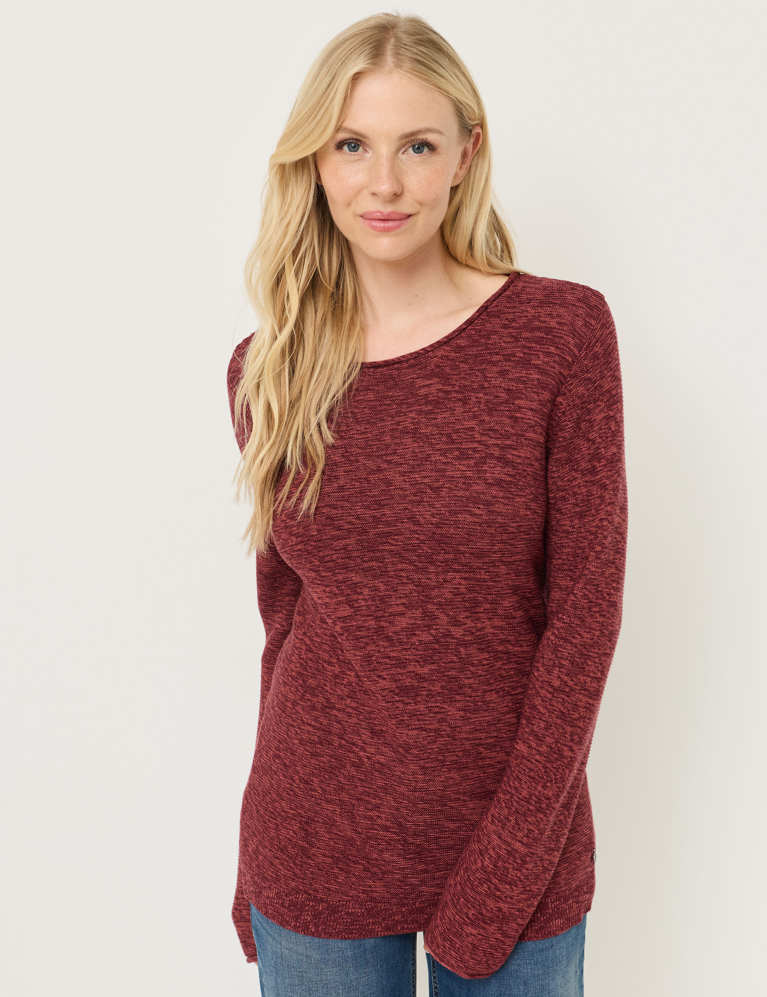 Basic Pullover aus Baumwoll-Mix