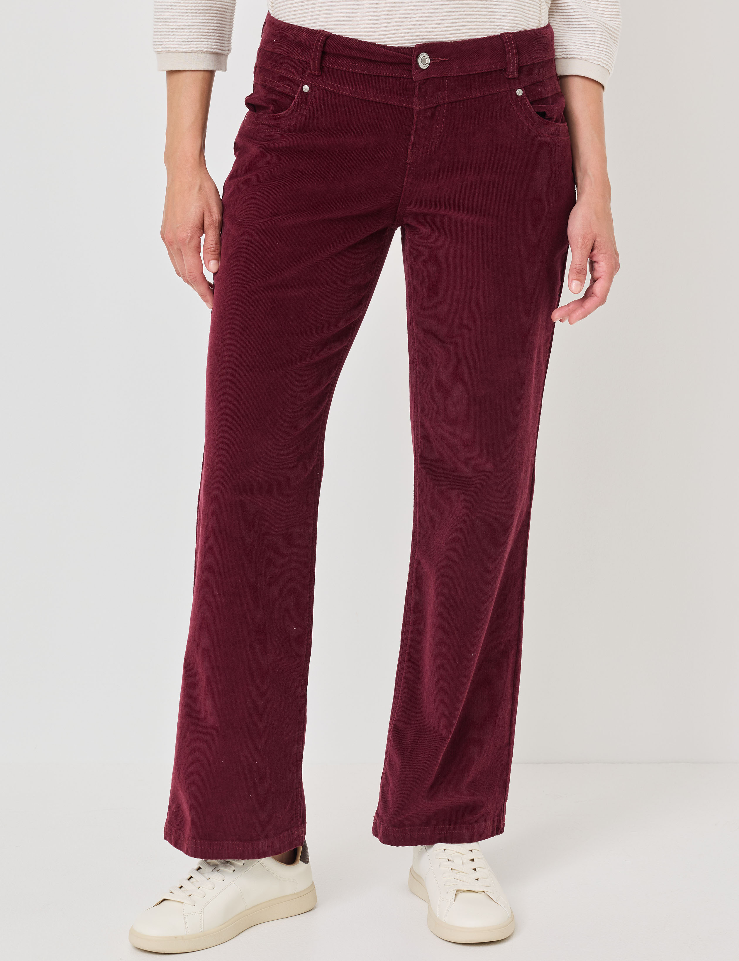 Wide Leg Hose aus weichem Cord
