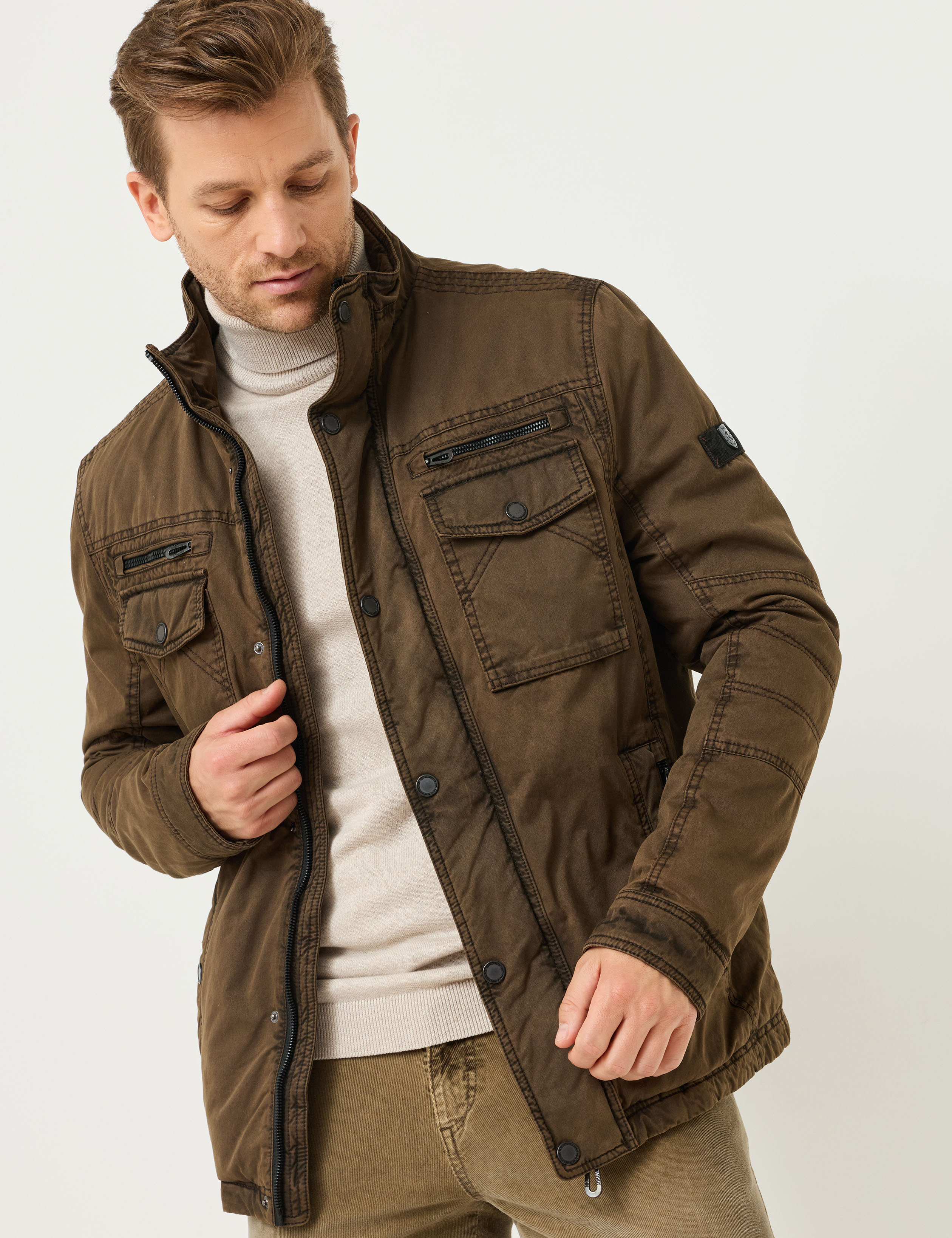 Lässige Jacke aus Baumwolle