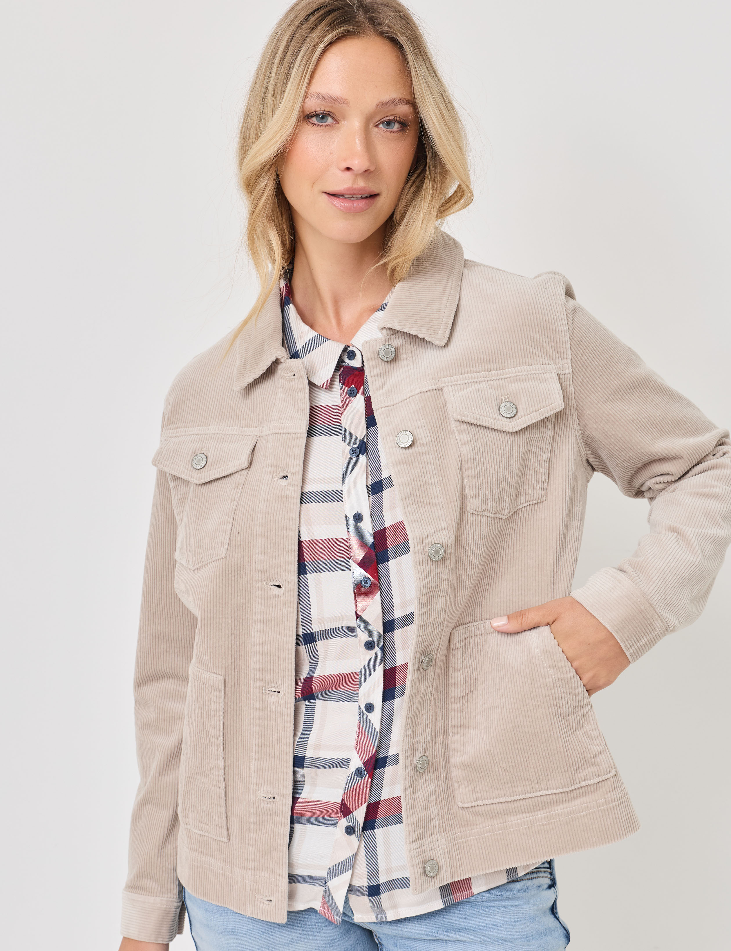 Allrounder: Bequeme Cord-Jacke