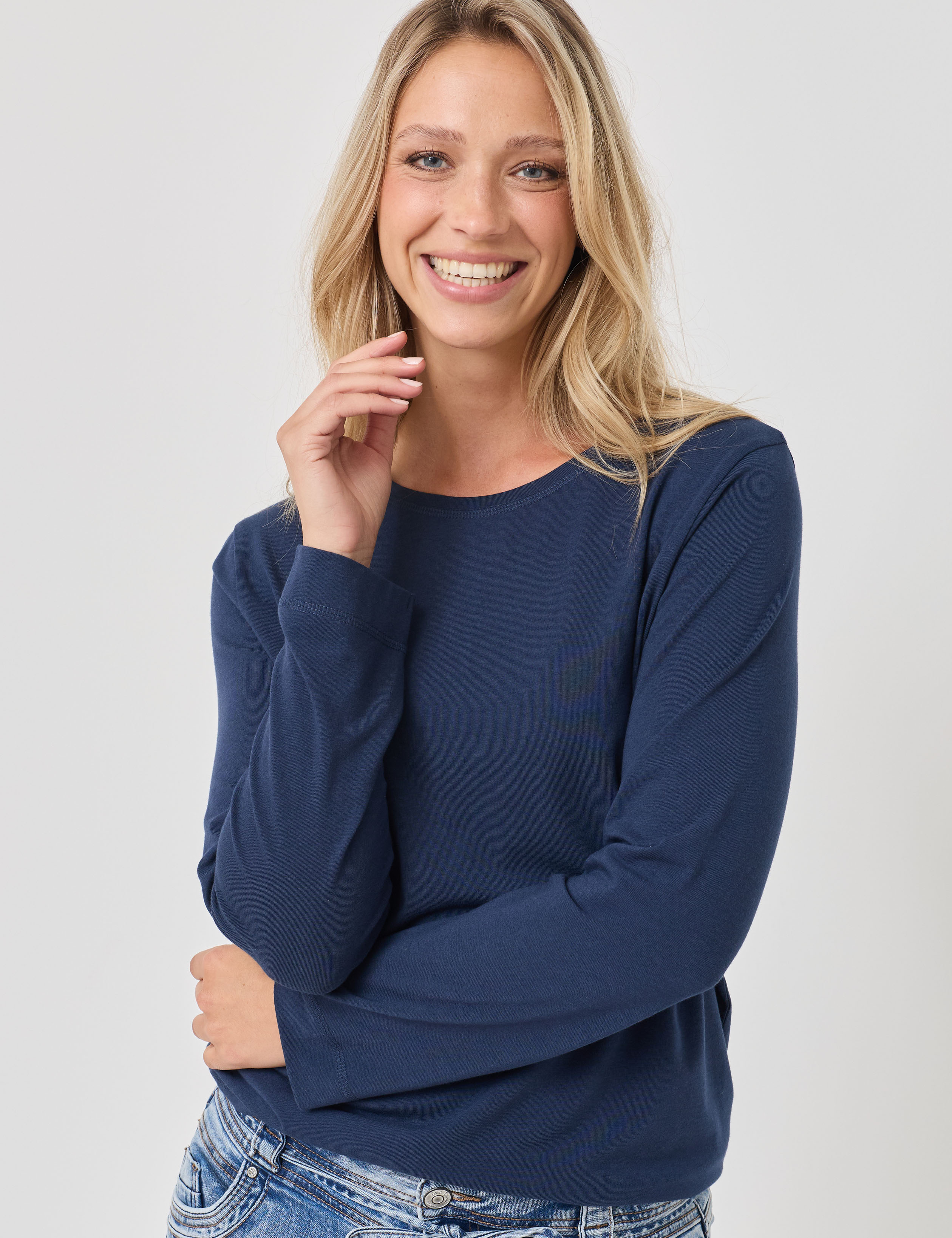 Unifarbiges Basic-Shirt, soft