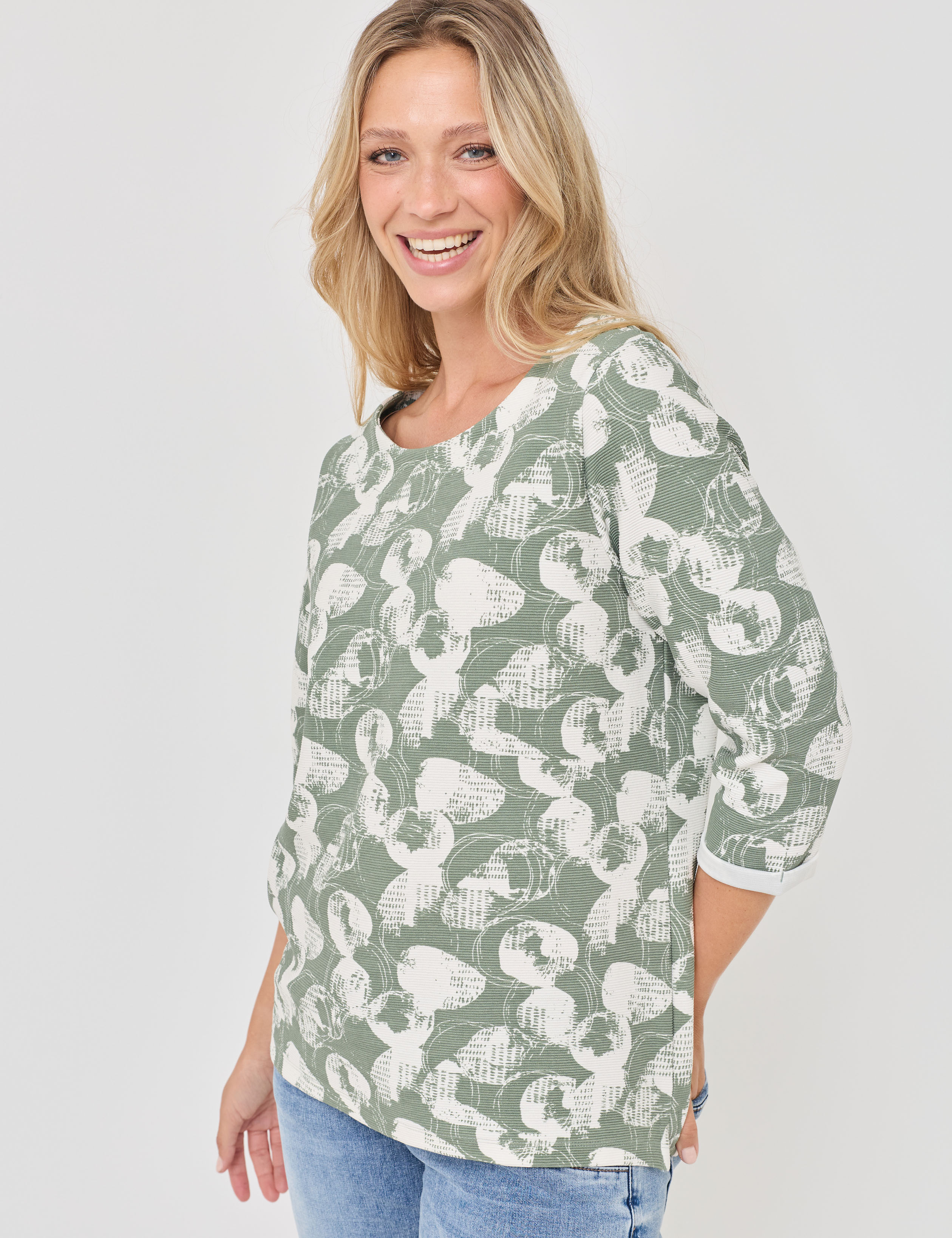 Lässig weites Shirt mit Print