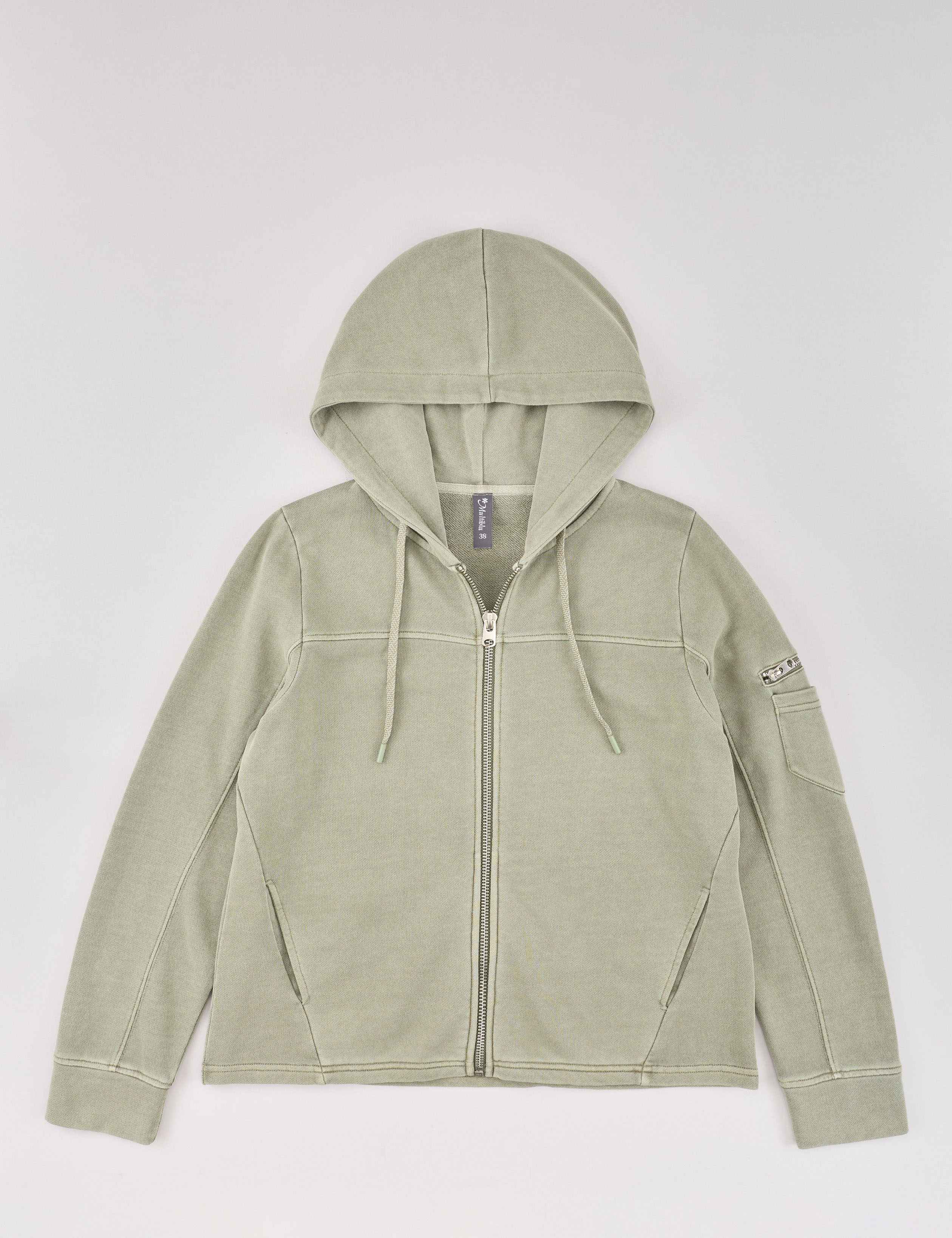 Sweatjacke mit Zip und Kapuze