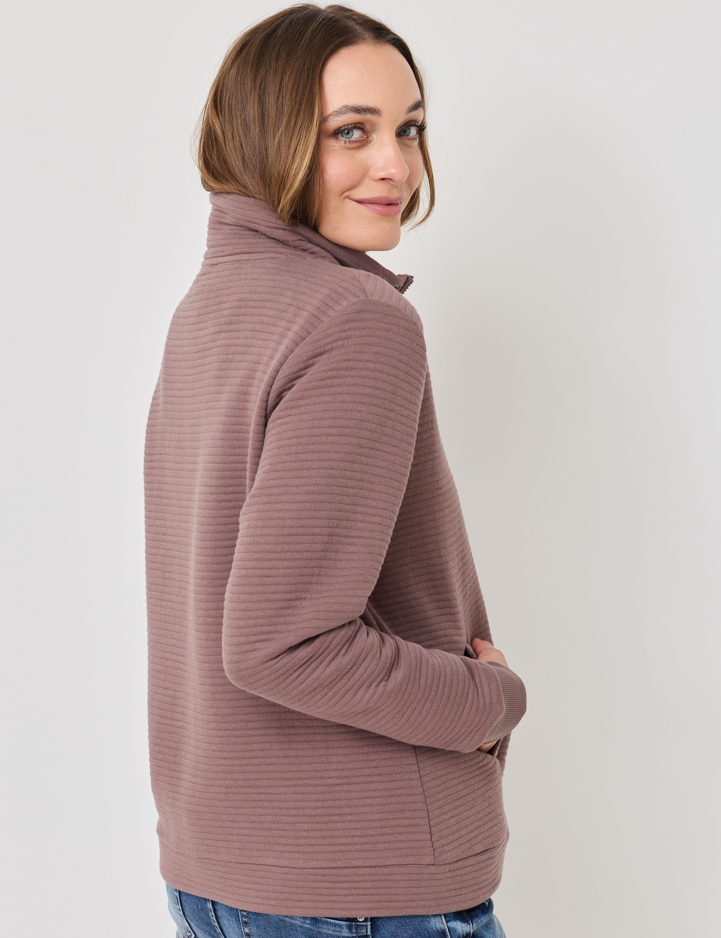 Kuschelige Sweatjacke m. Struktur