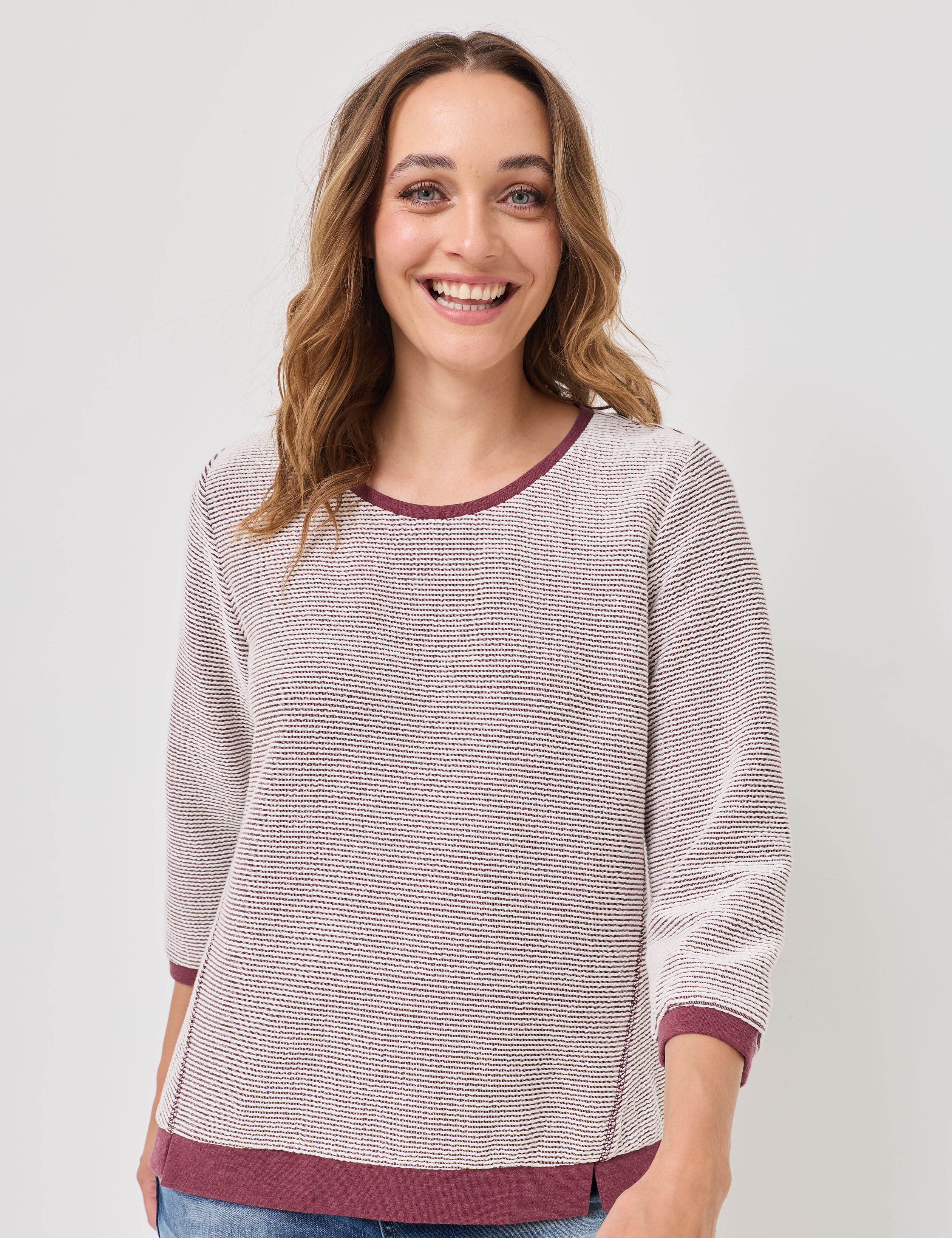 Ringel T-Shirt, mit Struktur
