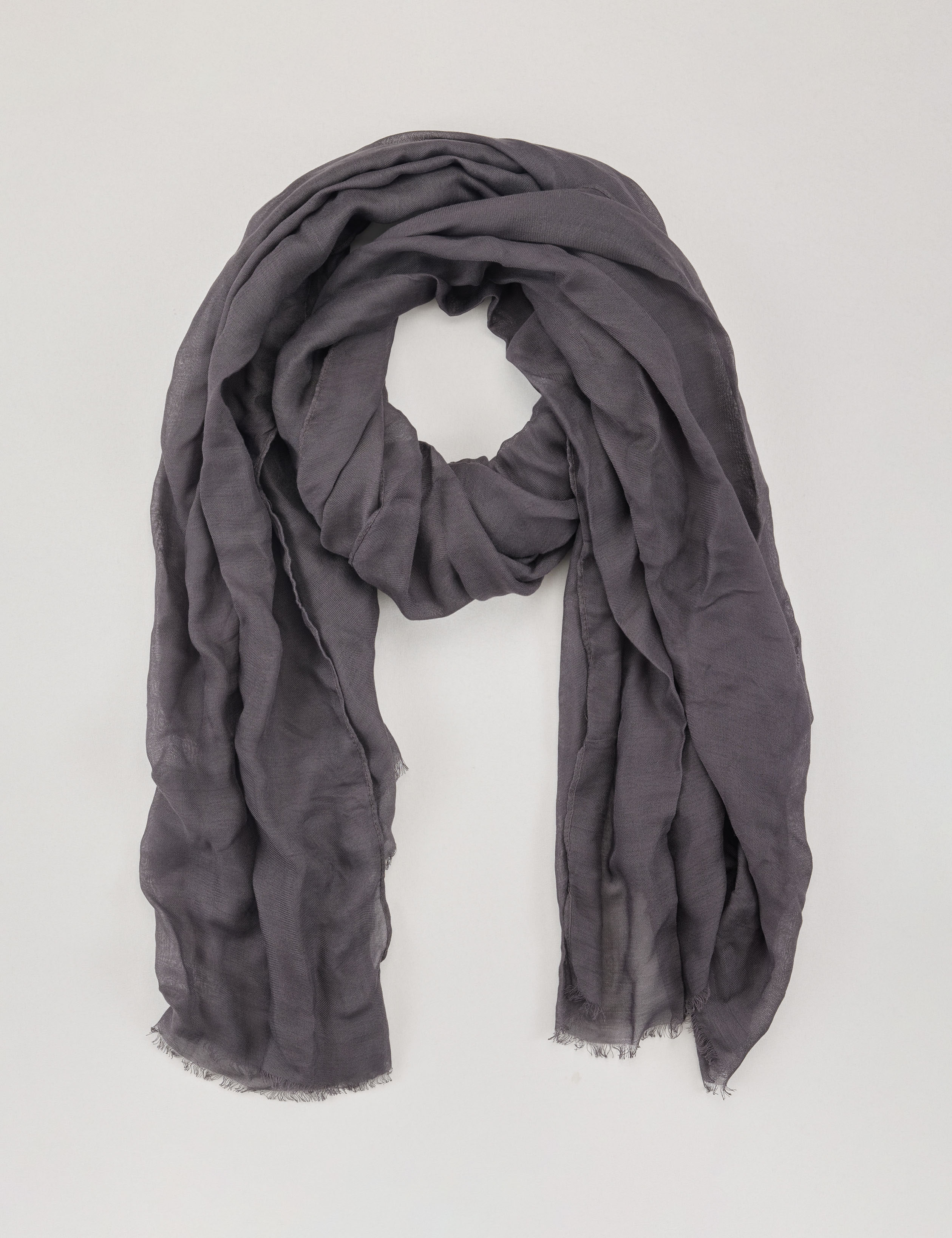 Uni-Tuch im Knitterlook