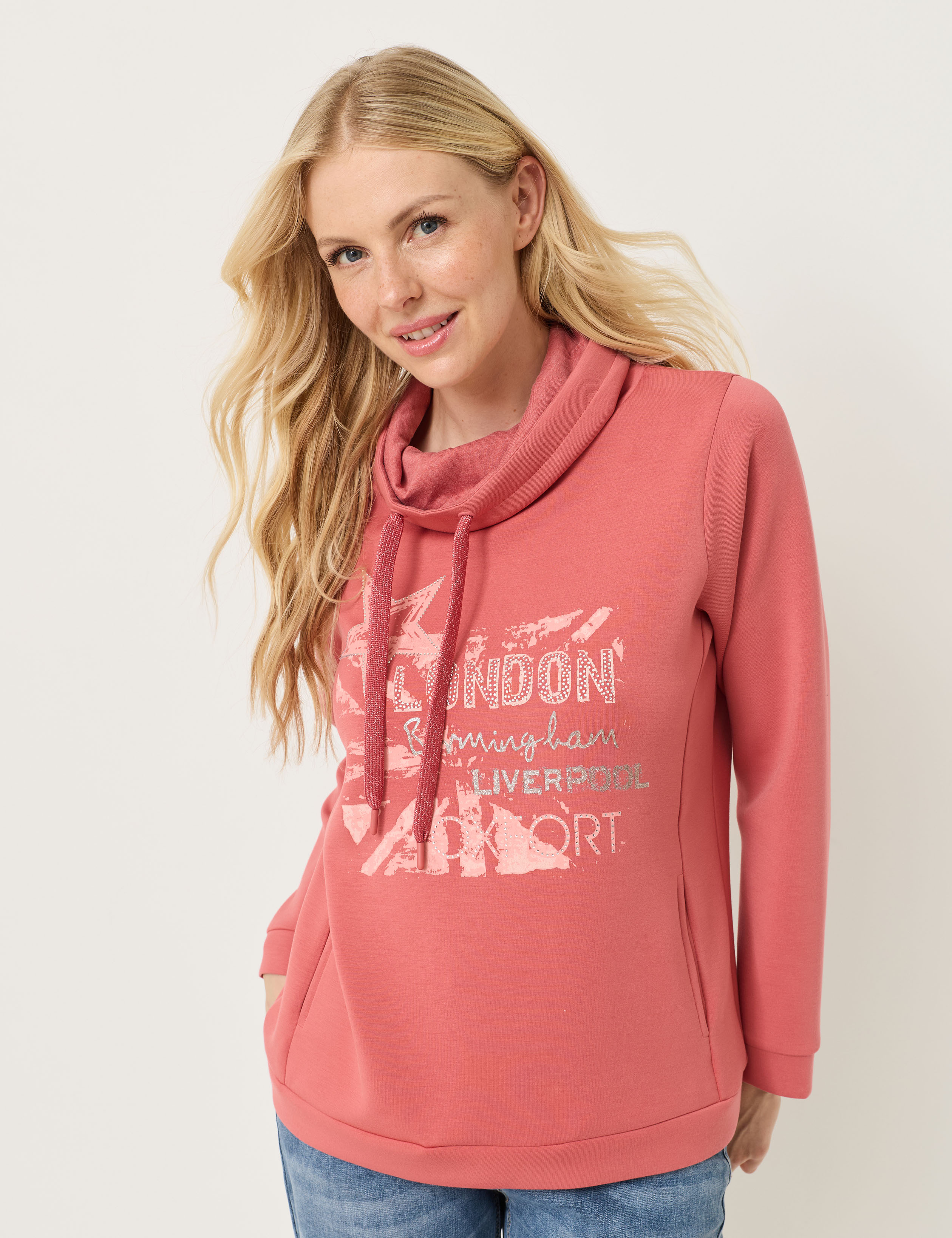 Softes Sweat-Shirt, Glitzer-Print