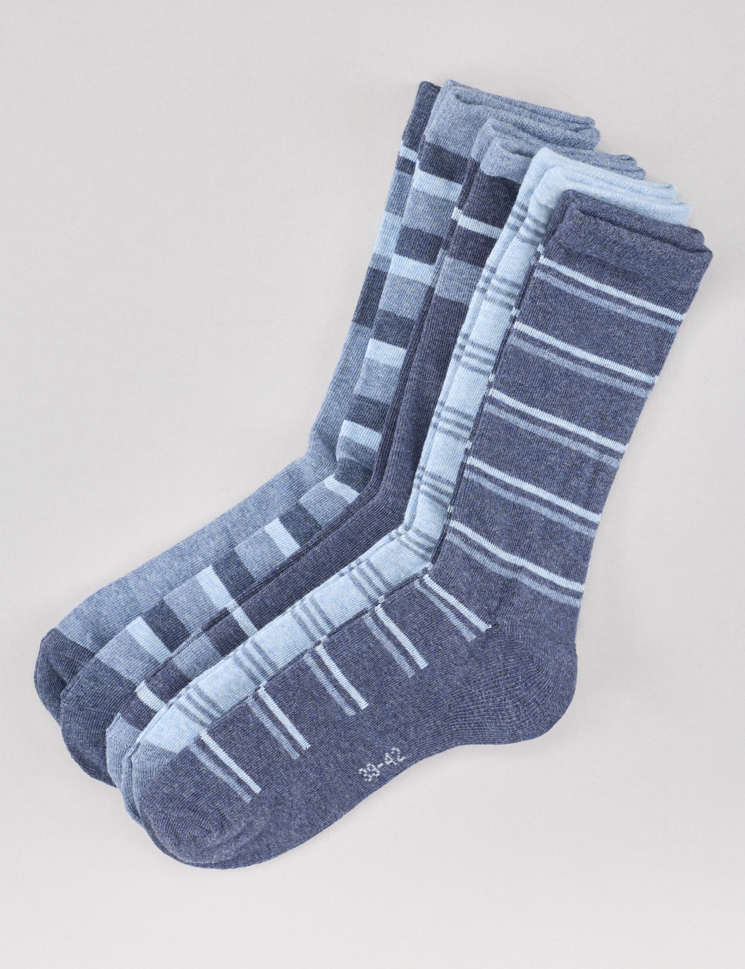 Gestreifte Socken im 5er Pack