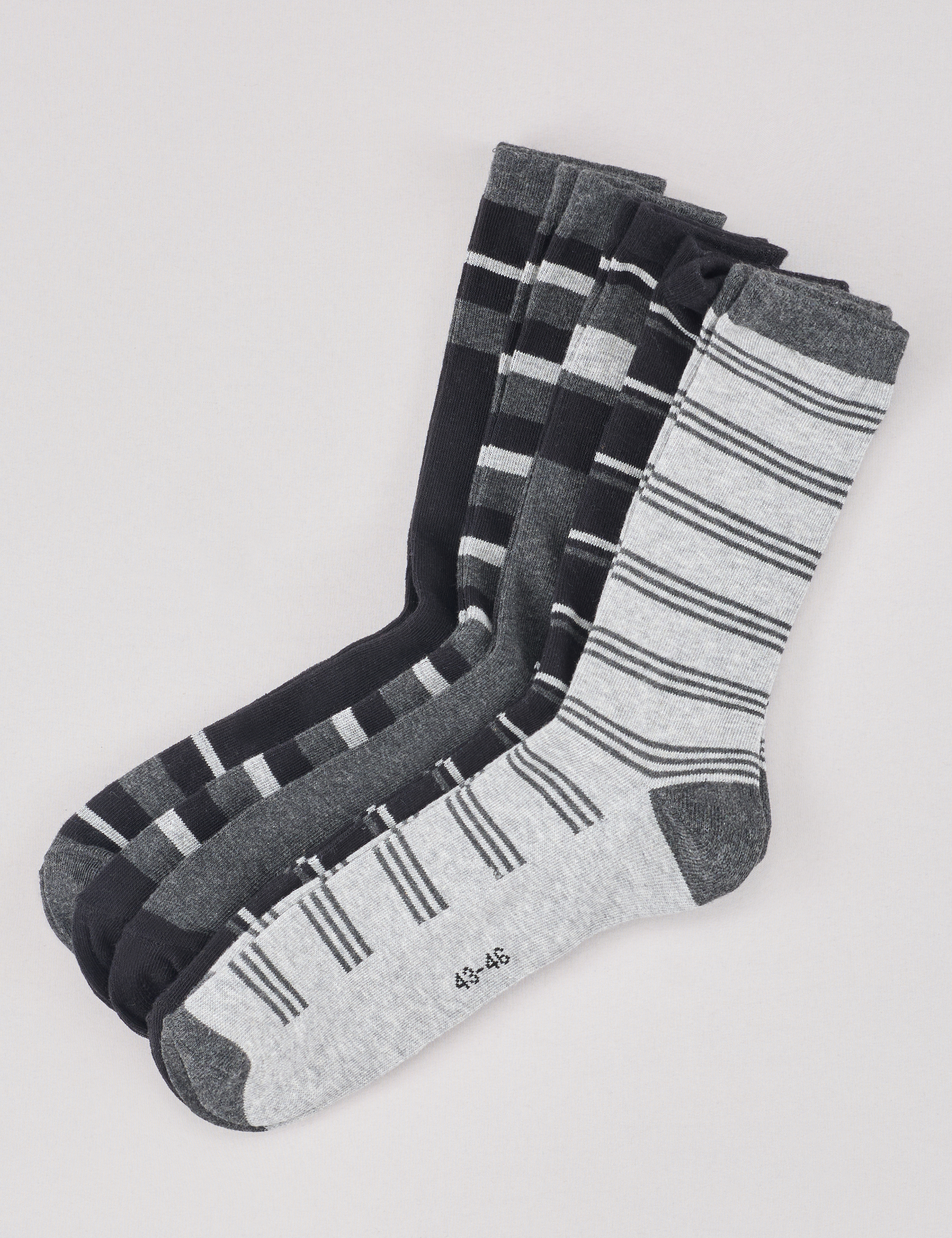 Gestreifte Socken im 5er Pack