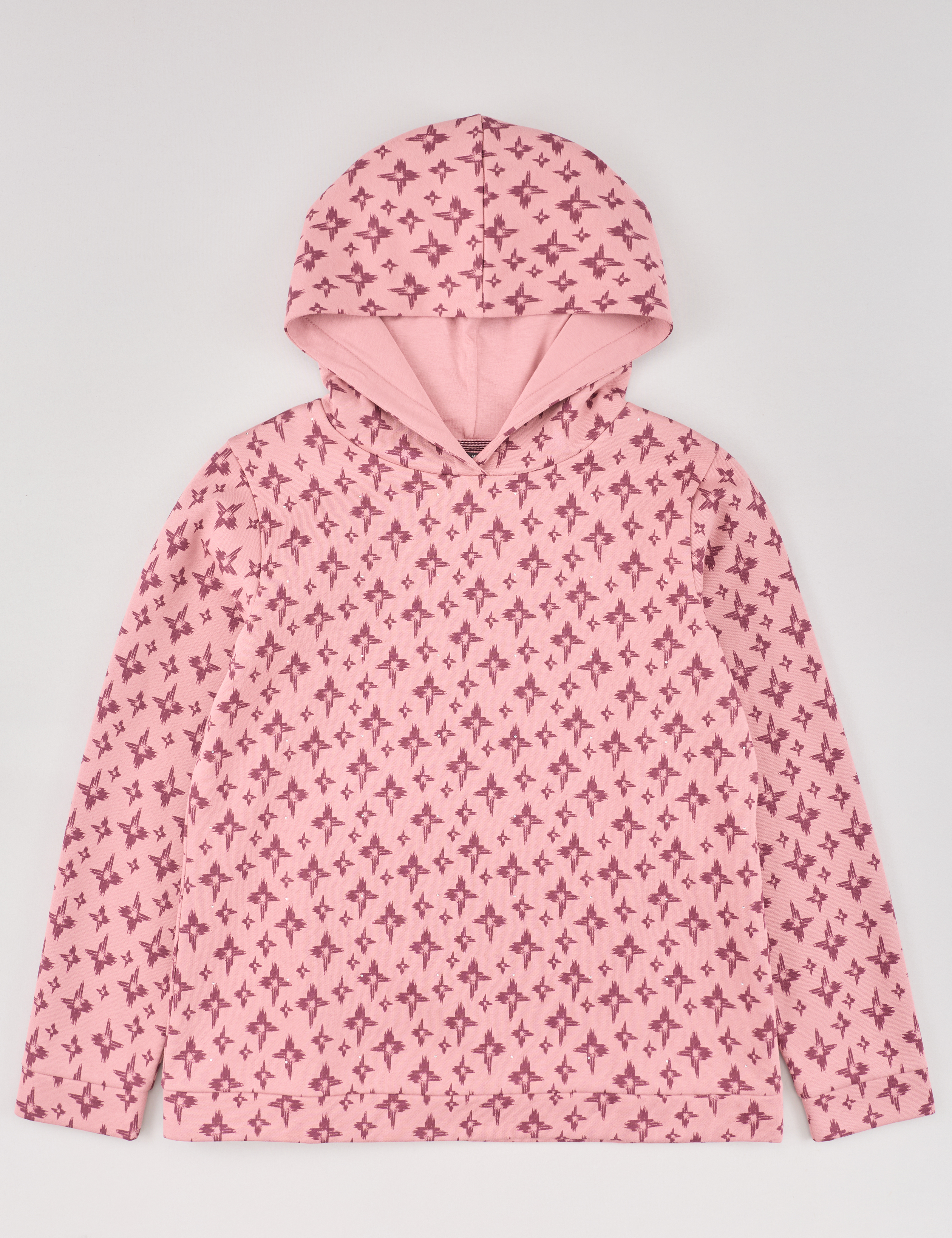 Sweatshirt, Print & Glitzerdetails