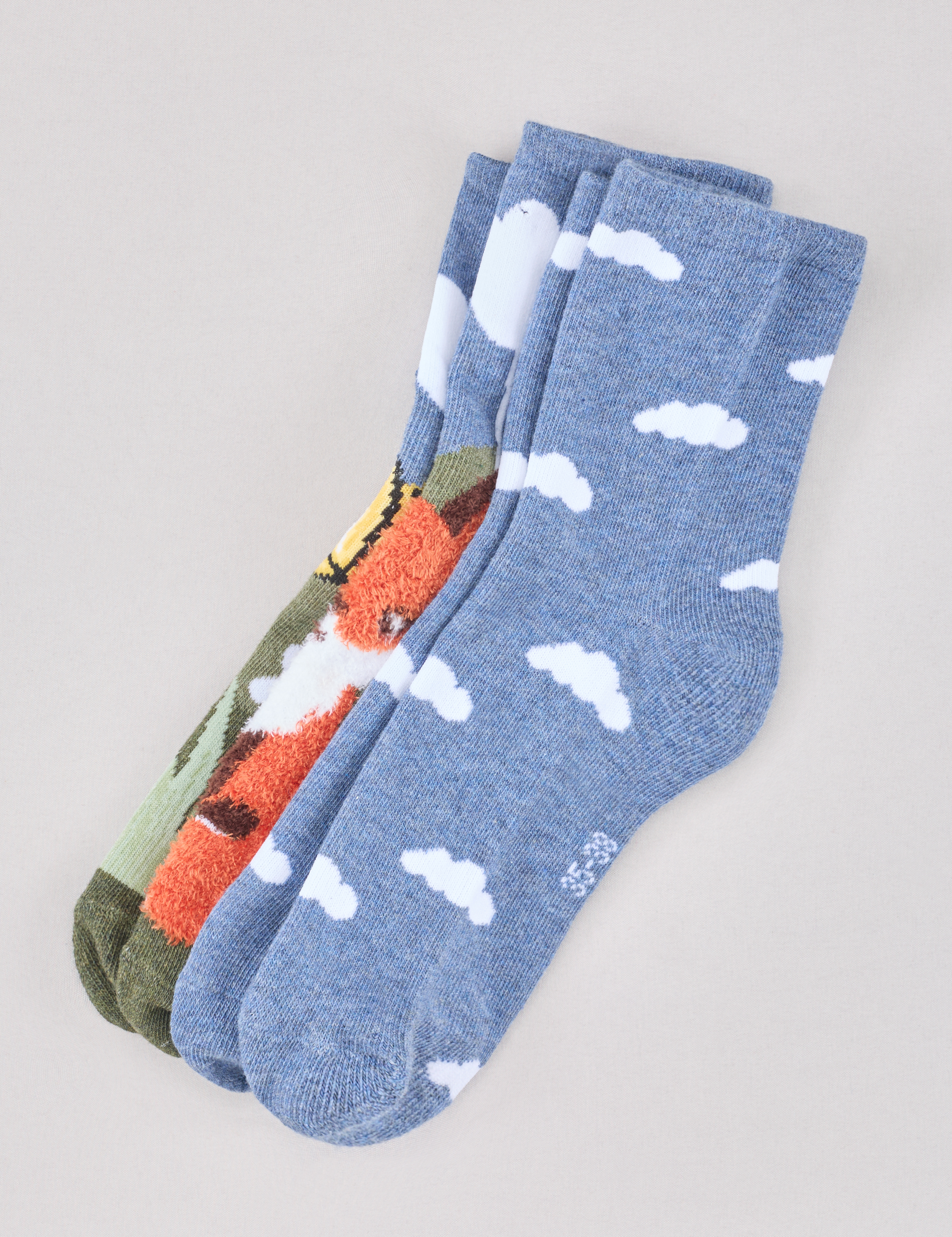 2er Pack Socken, Herbst-Motive