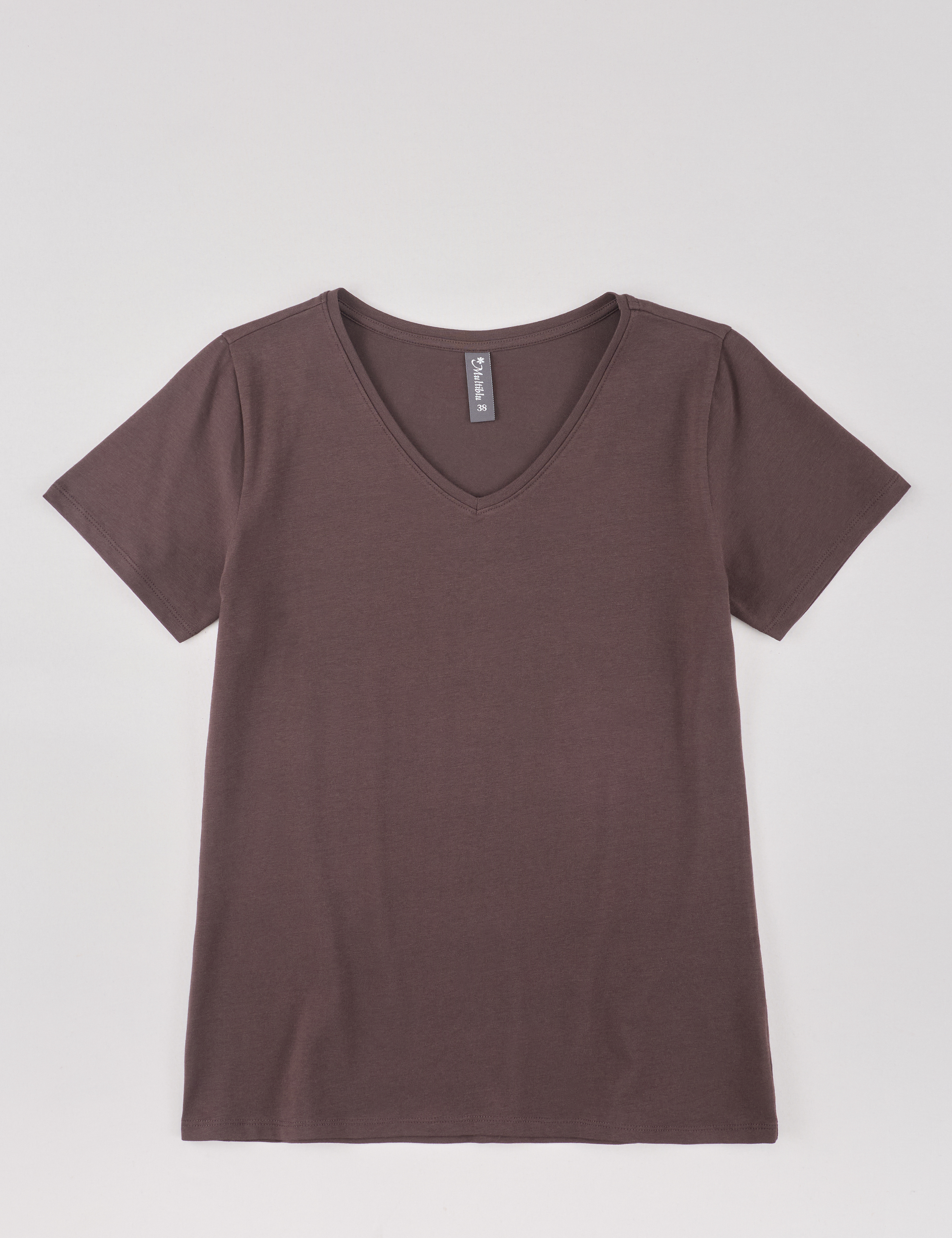Basic T-Shirt Sandy, V-Ausschnitt